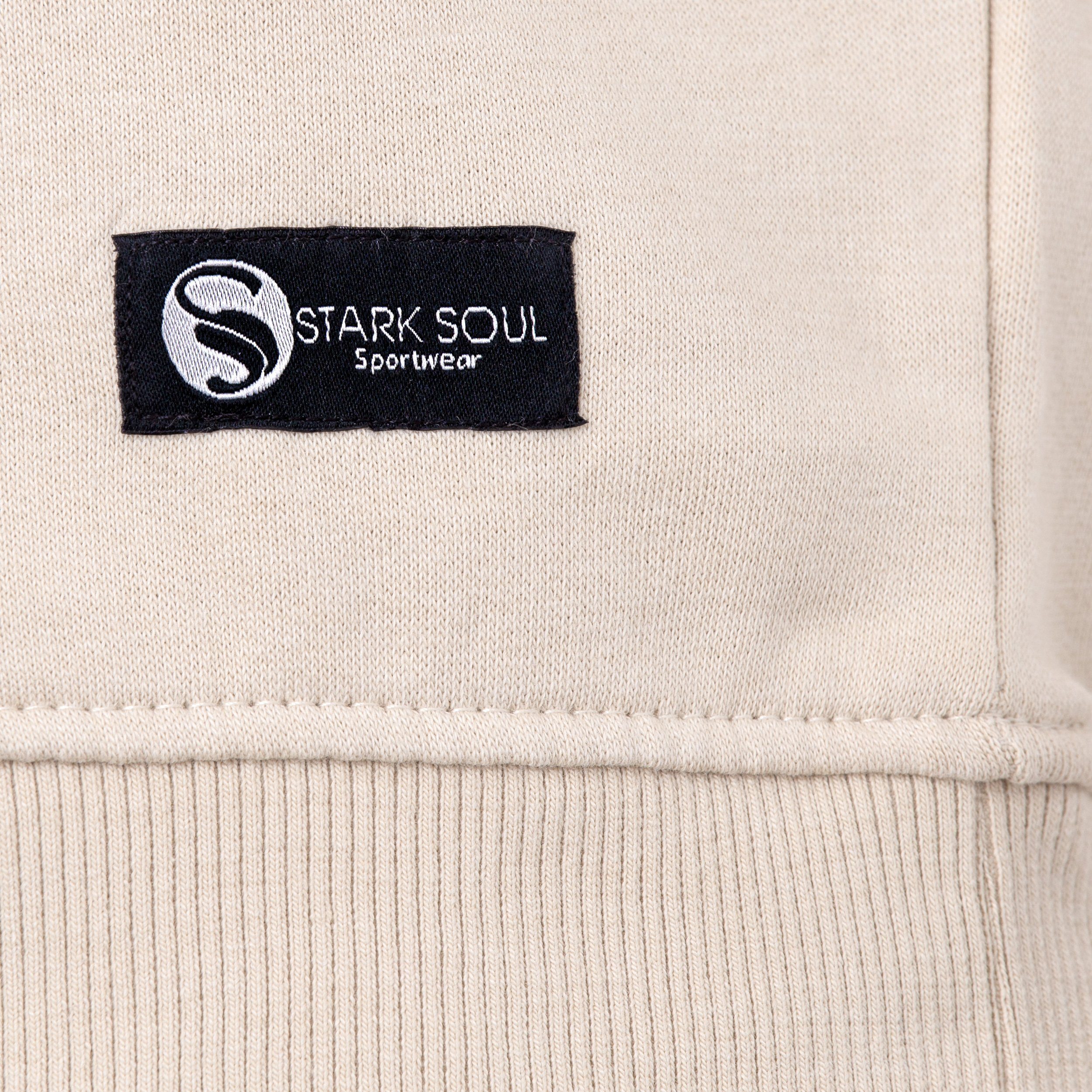Stark Soul® Sweatshirt Herren Sweatshirt Rundhals-Sweater - Pullover, Innen angeraut – Bild 4 von 5