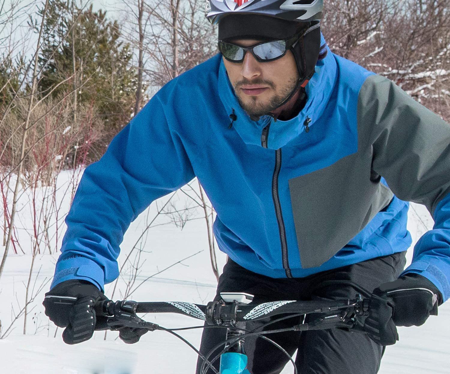 Blusmart Unterhelmmütze Winddichte und warme Radmütze (Warme Helmmütze unter dem Helm, Warme und atmungsaktive Radmützen für Herren und Damen) Unisex-Fahrradhel – Bild 5 von 5
