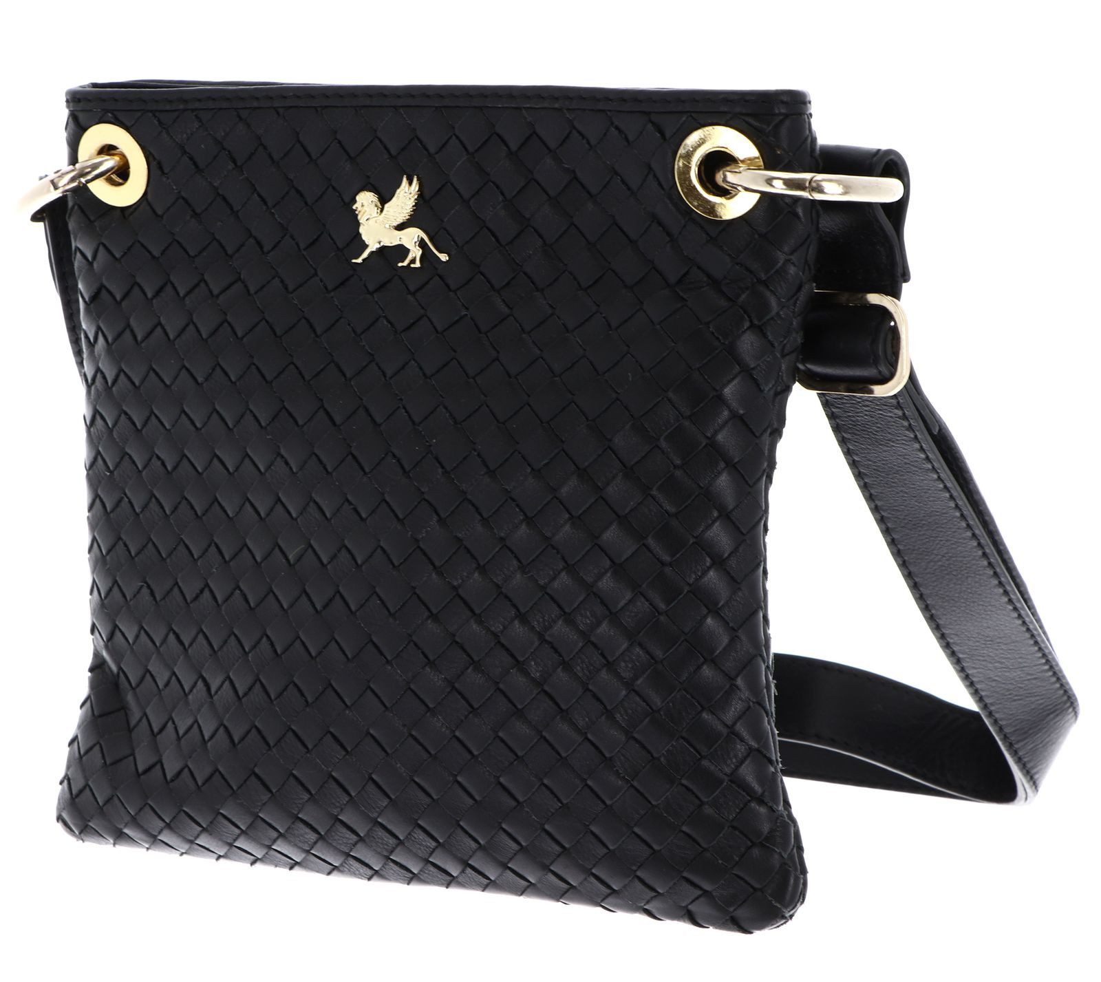 MANO Umhängetasche Crossbody Bag, aus echtem Kalbsleder