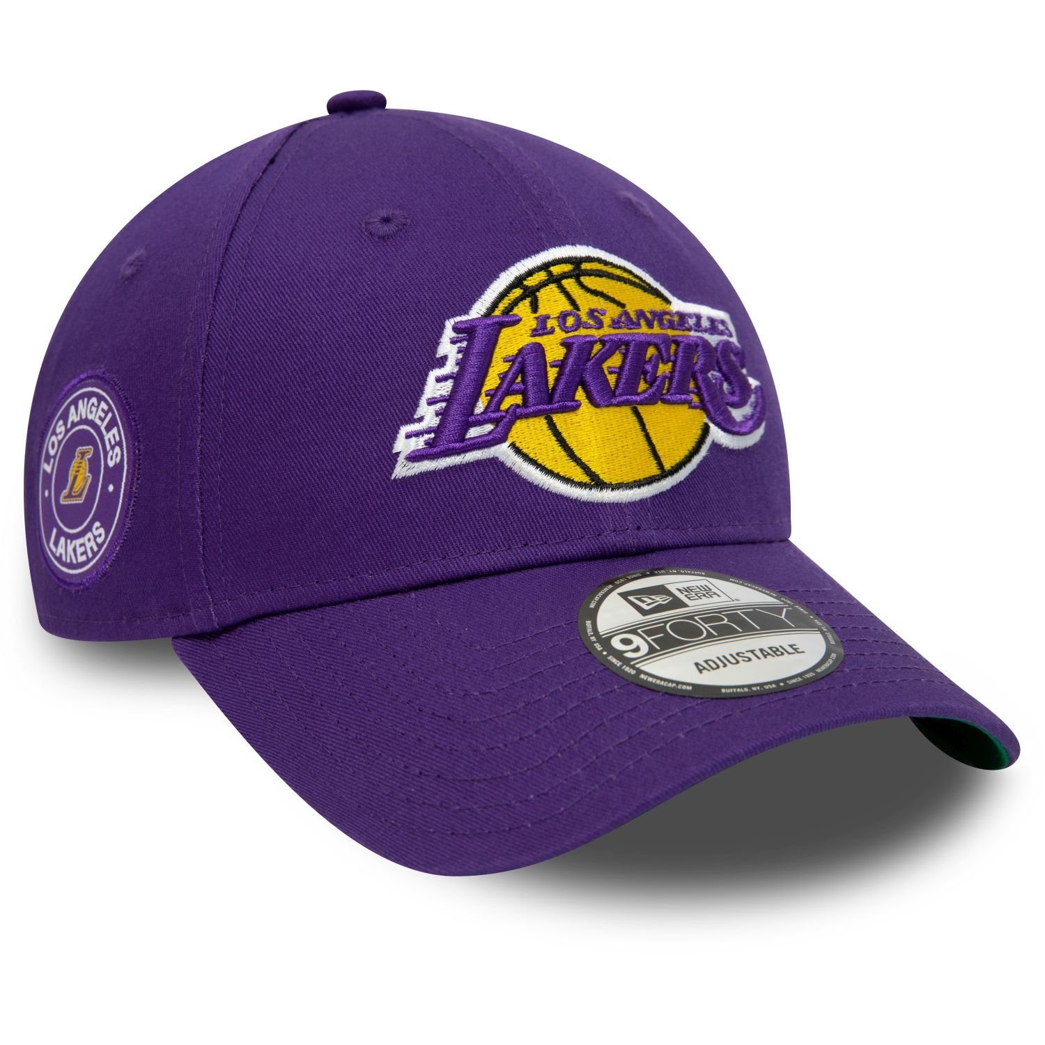 New Era Baseball Cap 9Forty Strapback SIDE PATCH Los Angeles Lakers