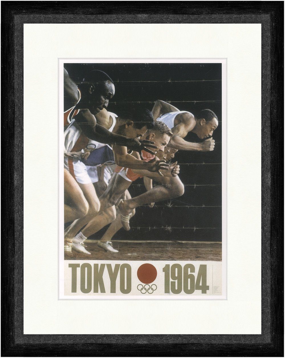 BillerAntik Kunstdruck Tokyo 1964 Olympische Spiele Japan Kamekura Yusaku Faks_Plakatwelt 68, (1 St)