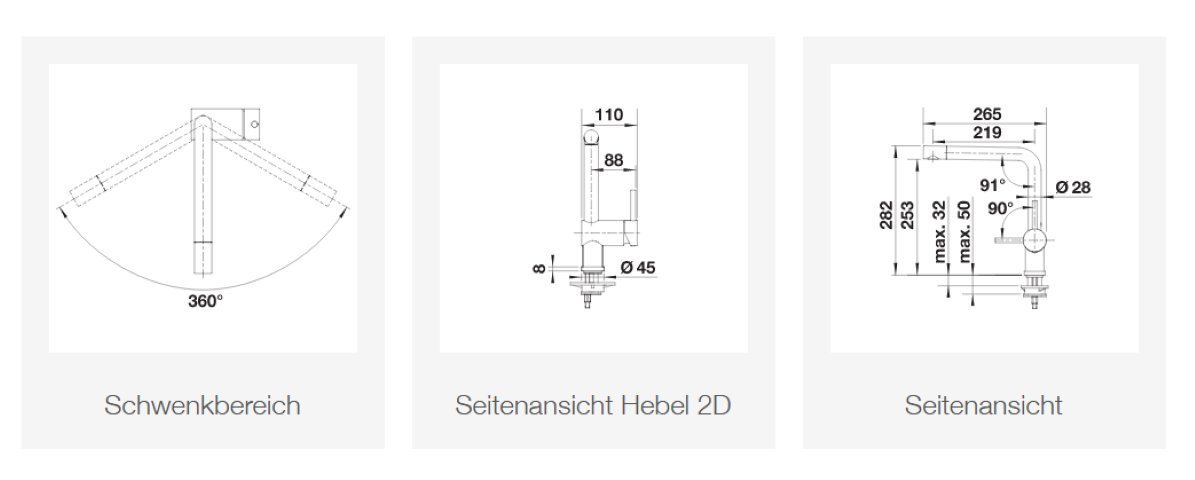 Thumbnail - Blanco Küchenarmatur LINUS Küchenarmatur Hochdruck SILGRANIT-Look softweiß 526961 (1-St)