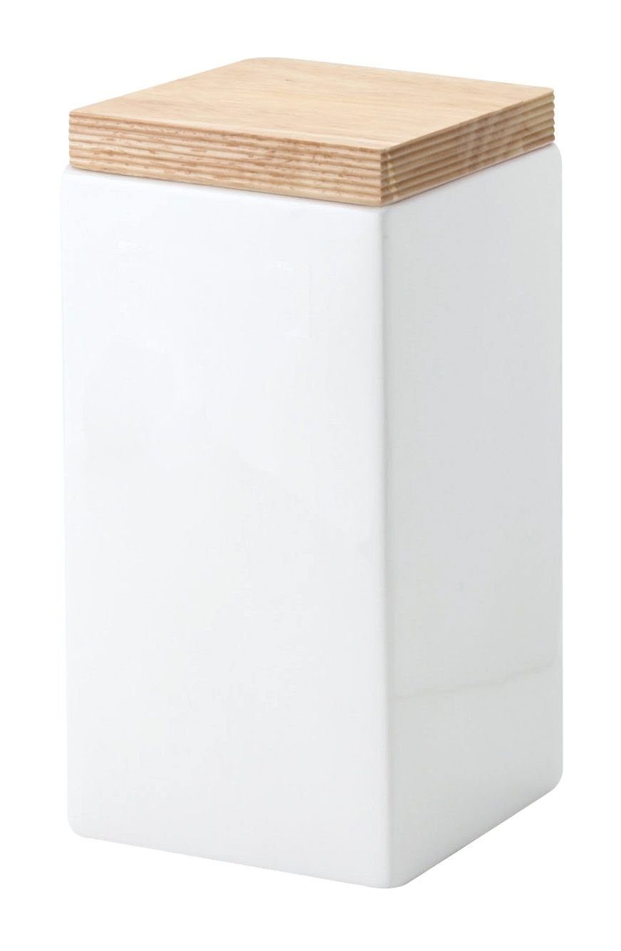 Continenta Zuckerdose, Keramik, (Set, 6-tlg), Vorratsdose aus Keramik, mit Holzdeckel luftdicht, 10 x 10 x 20.5 cm