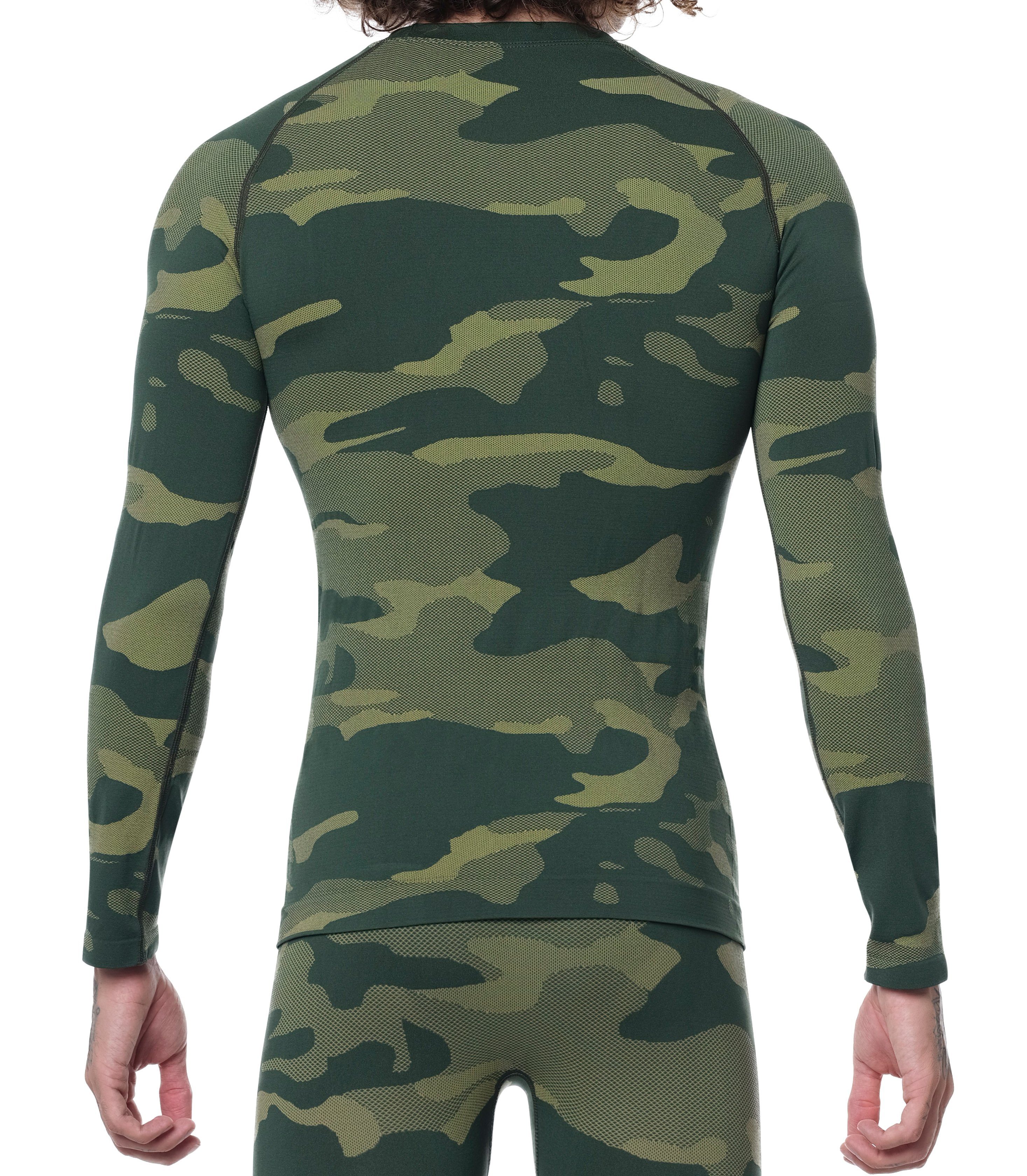 Stark Soul® Funktionsshirt Thermo-Funktionshirt Langarm Camouflage,Outdoor-Ski Unterwäsche,Herren