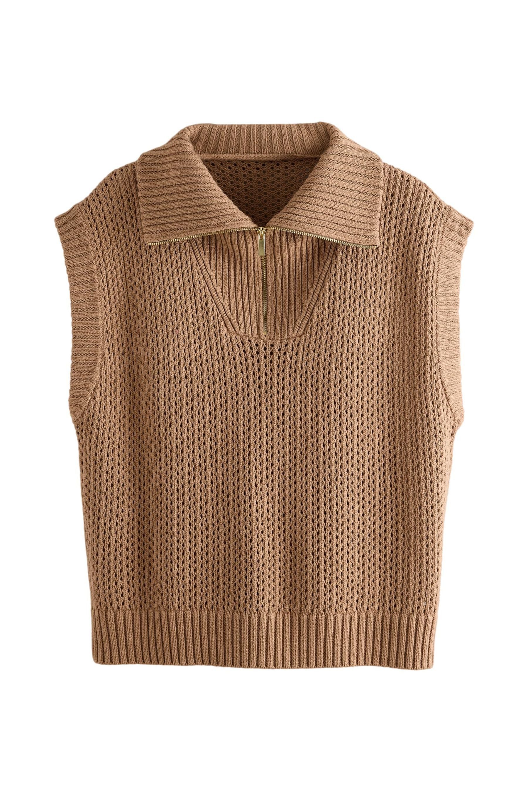 Next Stricktop Strick-Pullunder mit Trichterkragen (1-tlg) günstig online kaufen