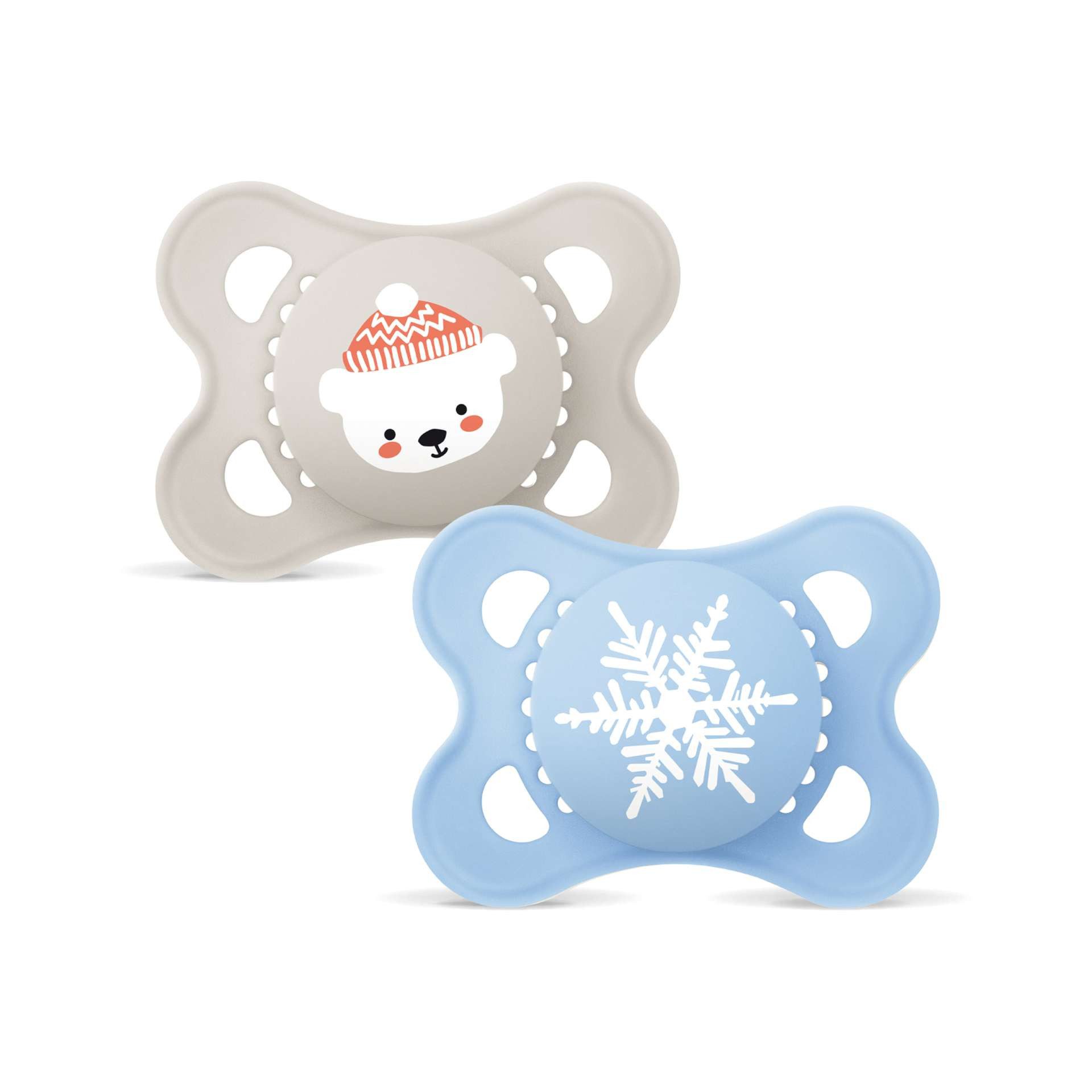 MAM Babyartikel Пустышки Original Winter Edition mit ovalem Silikon Sauger