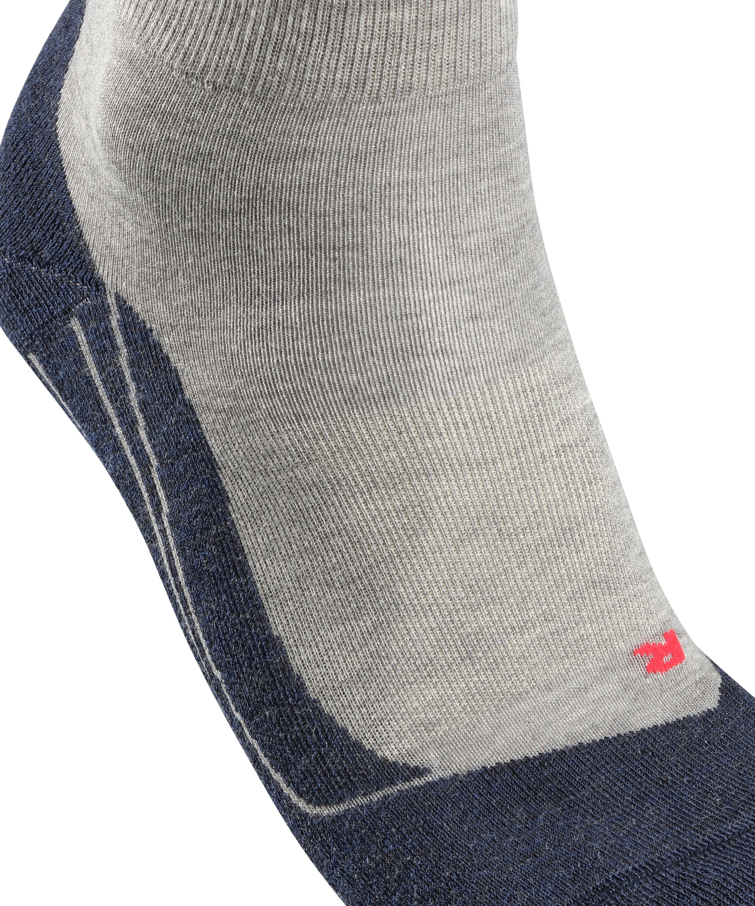 mit lightgrey (3406) Endurance mittlerer leichte Laufsocke Polsterung Short FALKE Laufsocken (1-Paar) RU4