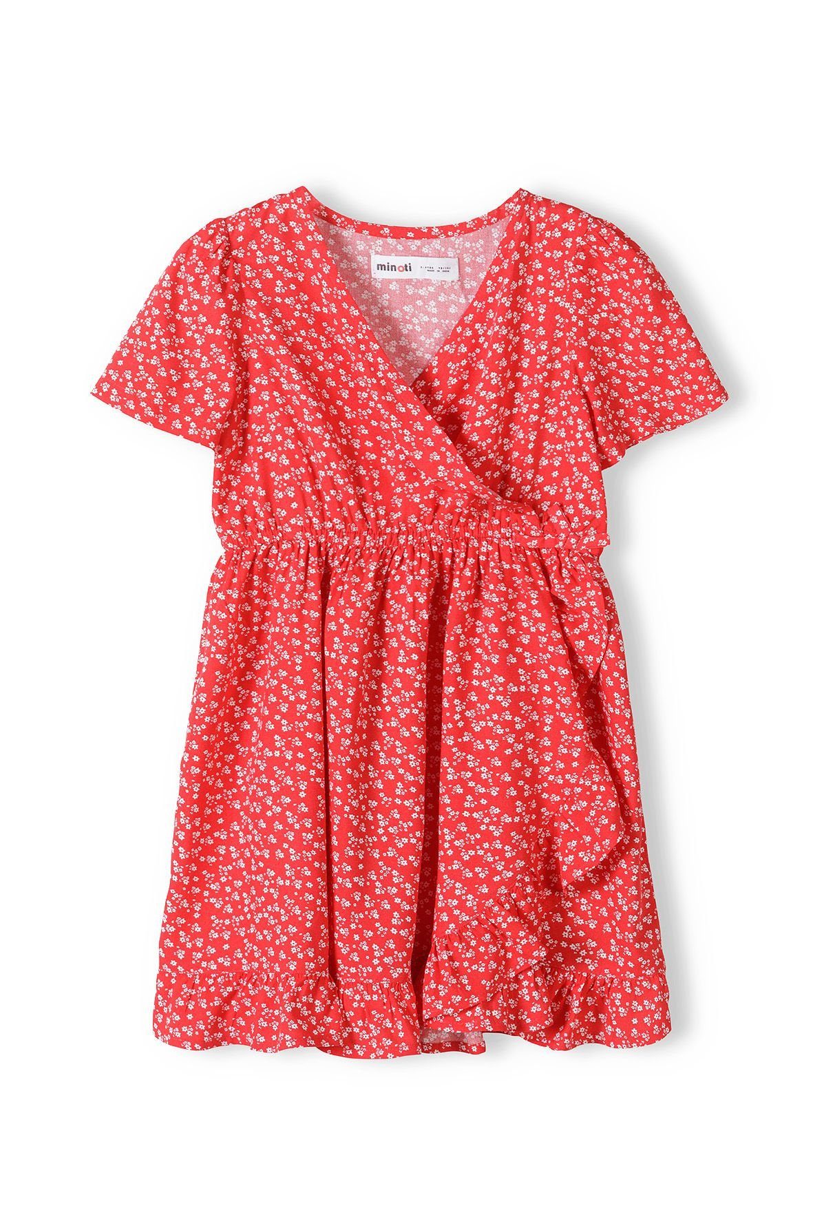 MINOTI Wickelkleid Sommerkleid (3y-14y) Rot