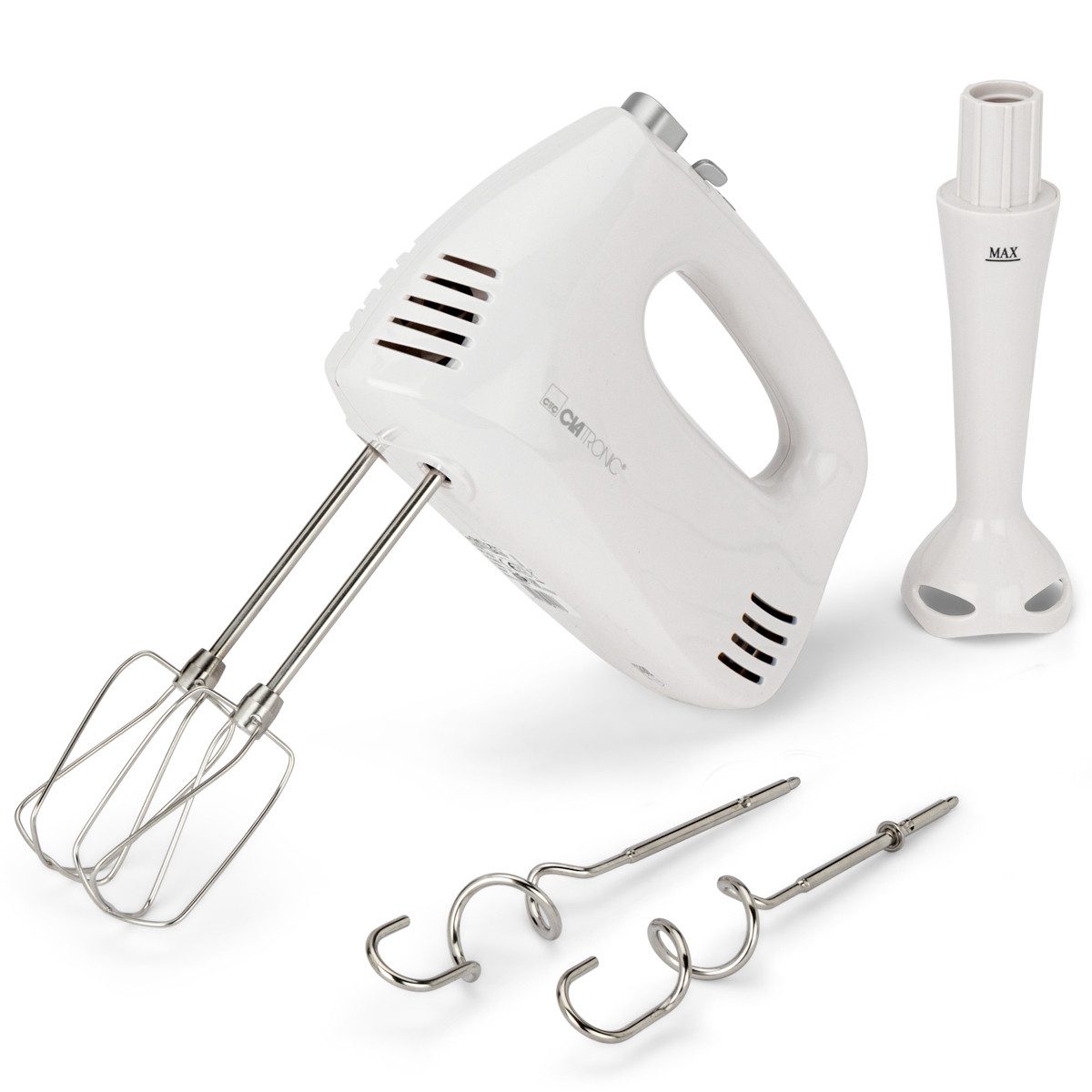 CLATRONIC Handmixer HM 3524, 300 Watt-Motor, 5 Geschwindigkeitsstufen