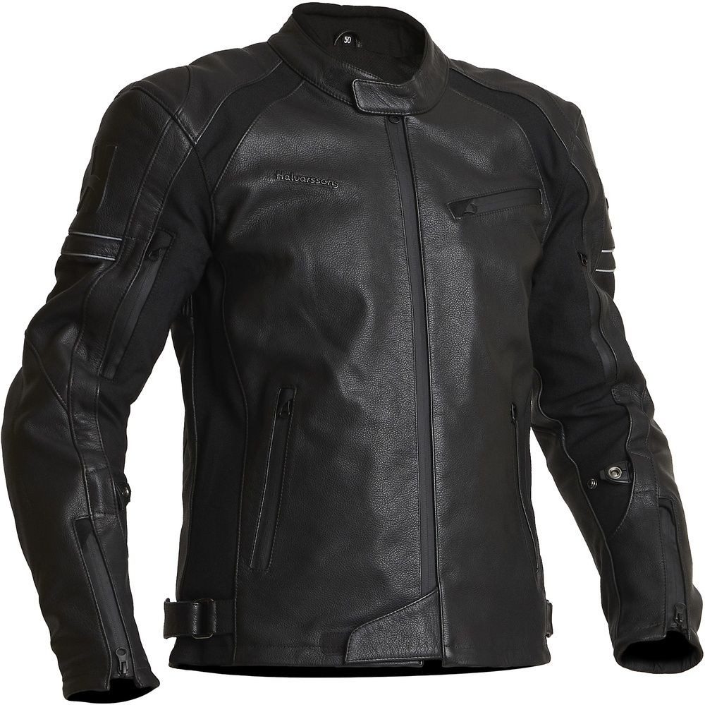 Halvarssons Motorradjacke Leather Jacket Selja Black