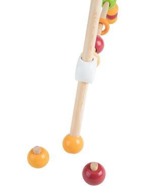 BIECO Baby Gym Bieco Spieltrapez Schaf Spielbogen für Babys mit Figuren, Rasseln und Kugeln Spielebogen Holz Baby Spieltrapez Holz Mobile Holz Activity Center Baby Baby Gym Spielbogen für Babys Holz