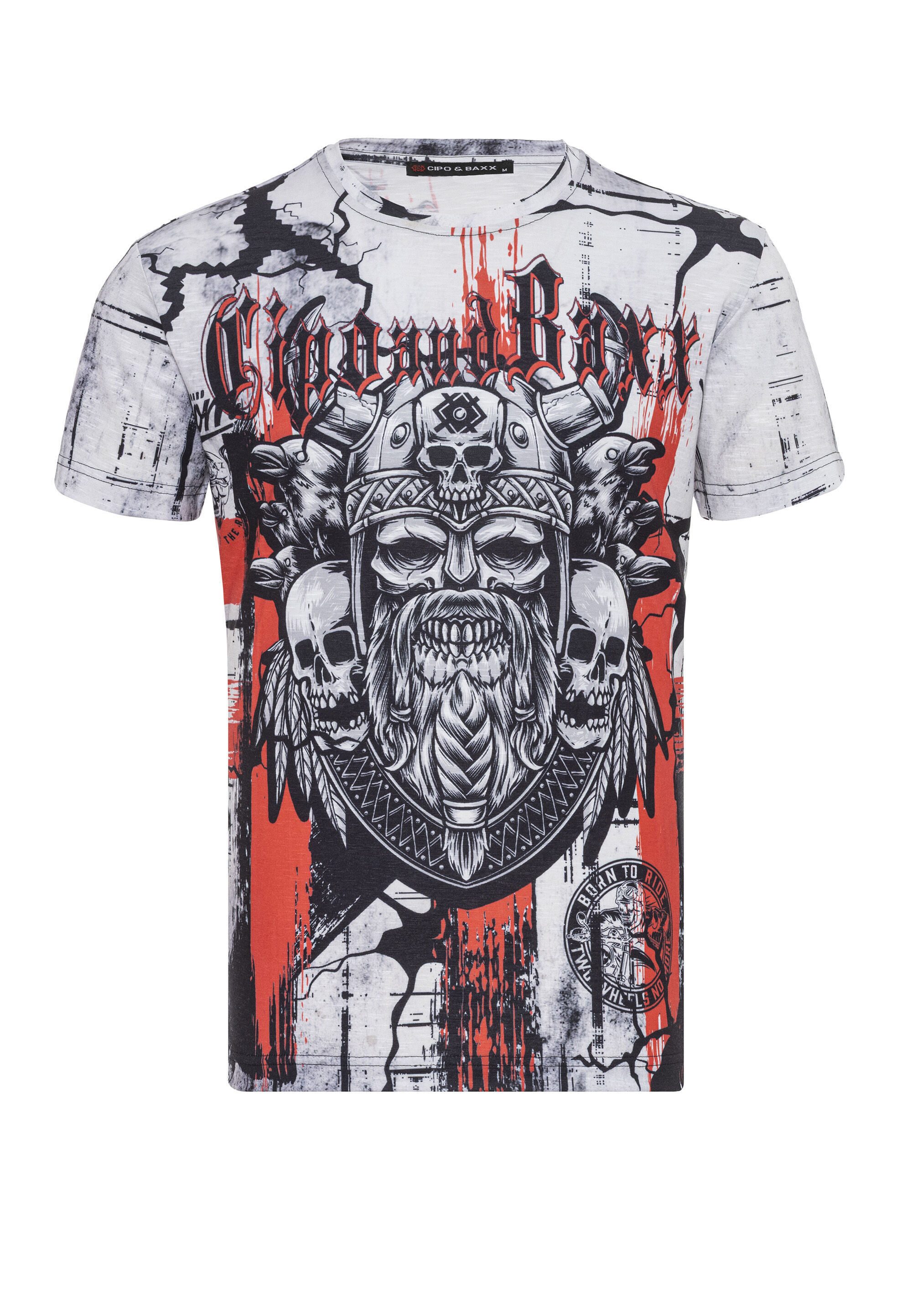 Cipo & Baxx T-Shirt CT819 vollflächigen Digitaldruck