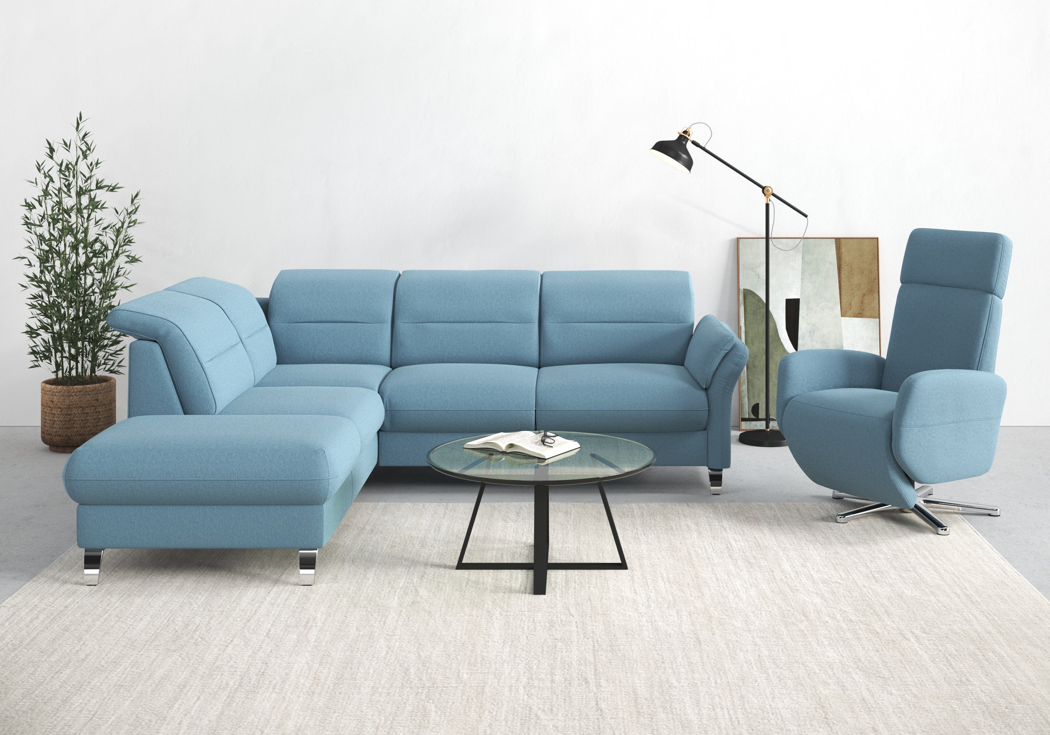 sit&more Ecksofa Grenoble L-Form mit Federkern, günstig online kaufen