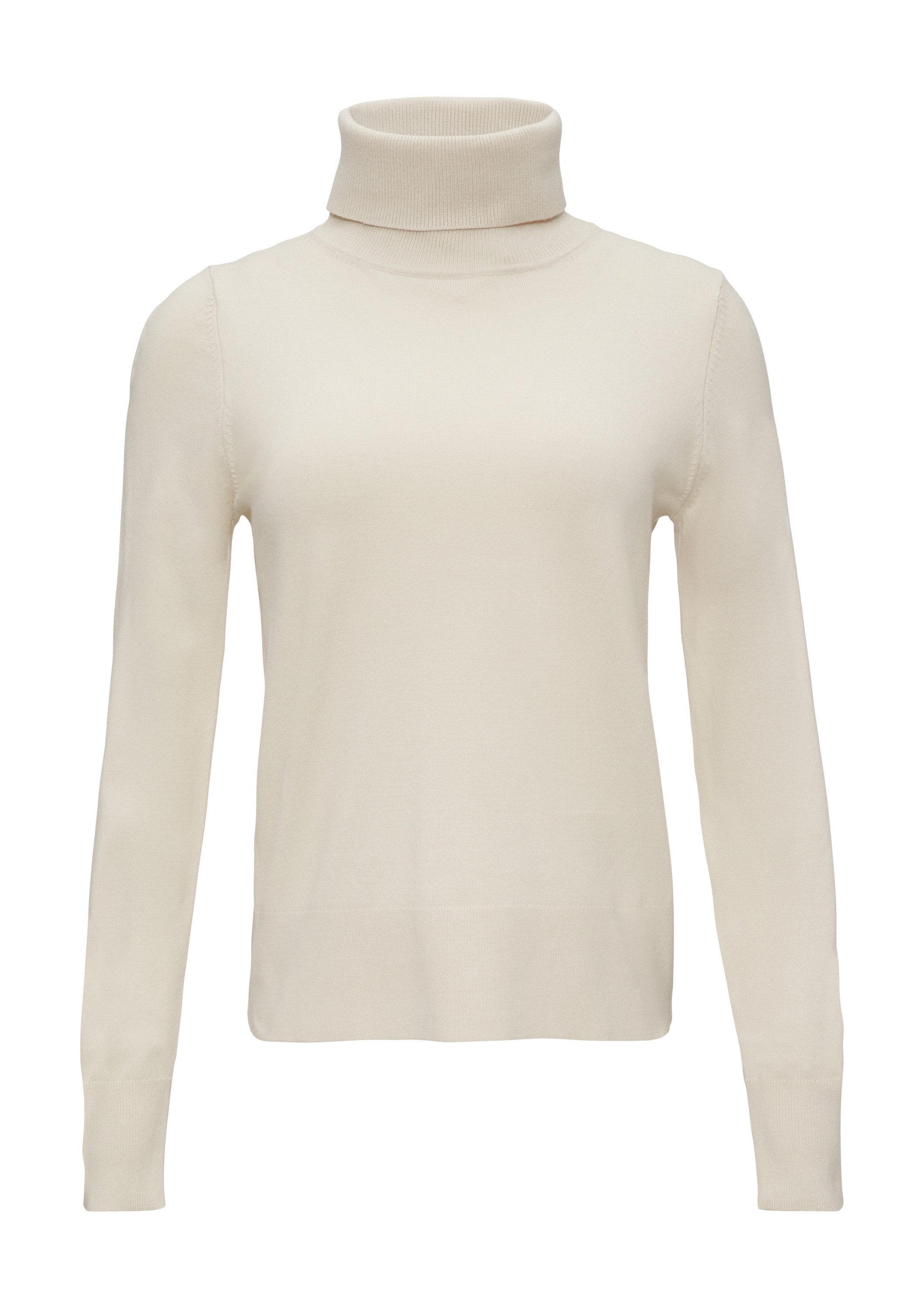 s.Oliver Longpullover Strickpullover Weicher Rollkragenpullover aus günstig online kaufen