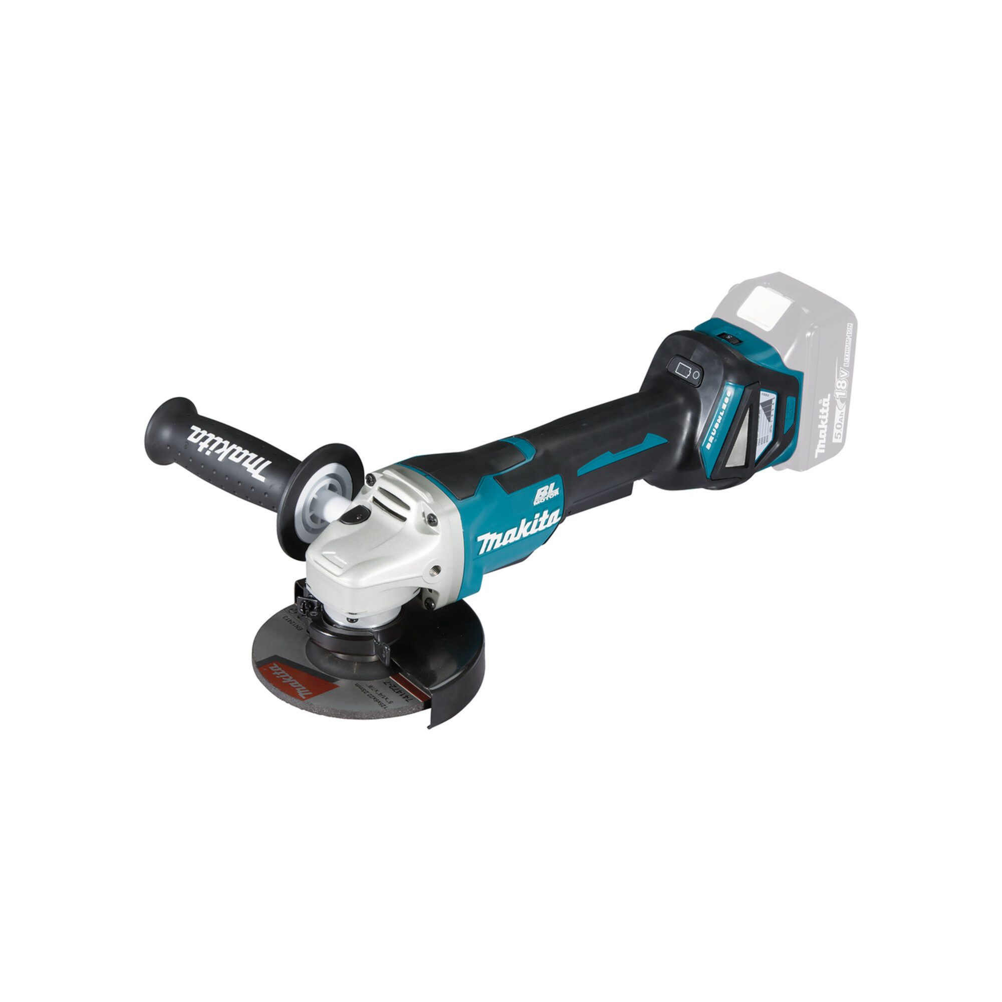 Makita Akku-Winkelschleifer Makita Akku-Winkelschleifer 18,0 V mit Paddleschalter (DGA515Z)