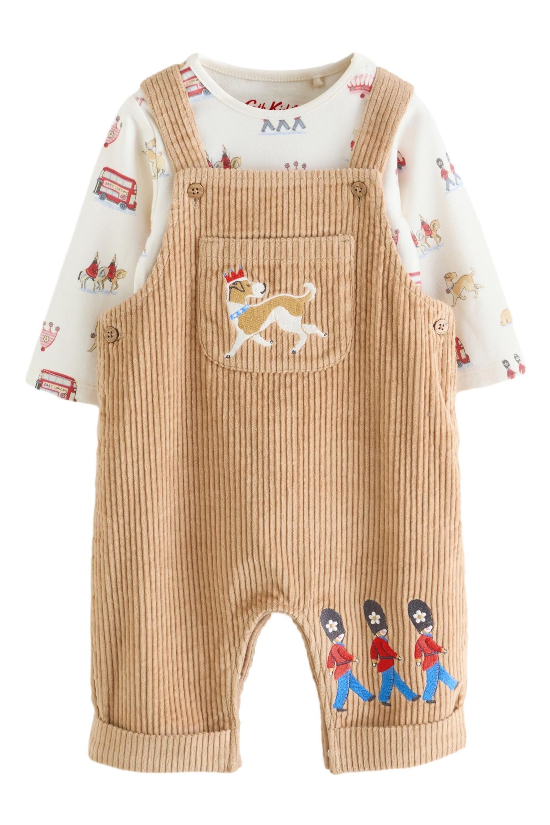 Next Body & Hose Latzhose aus Cord und Bodysuit im Set (2-tlg)