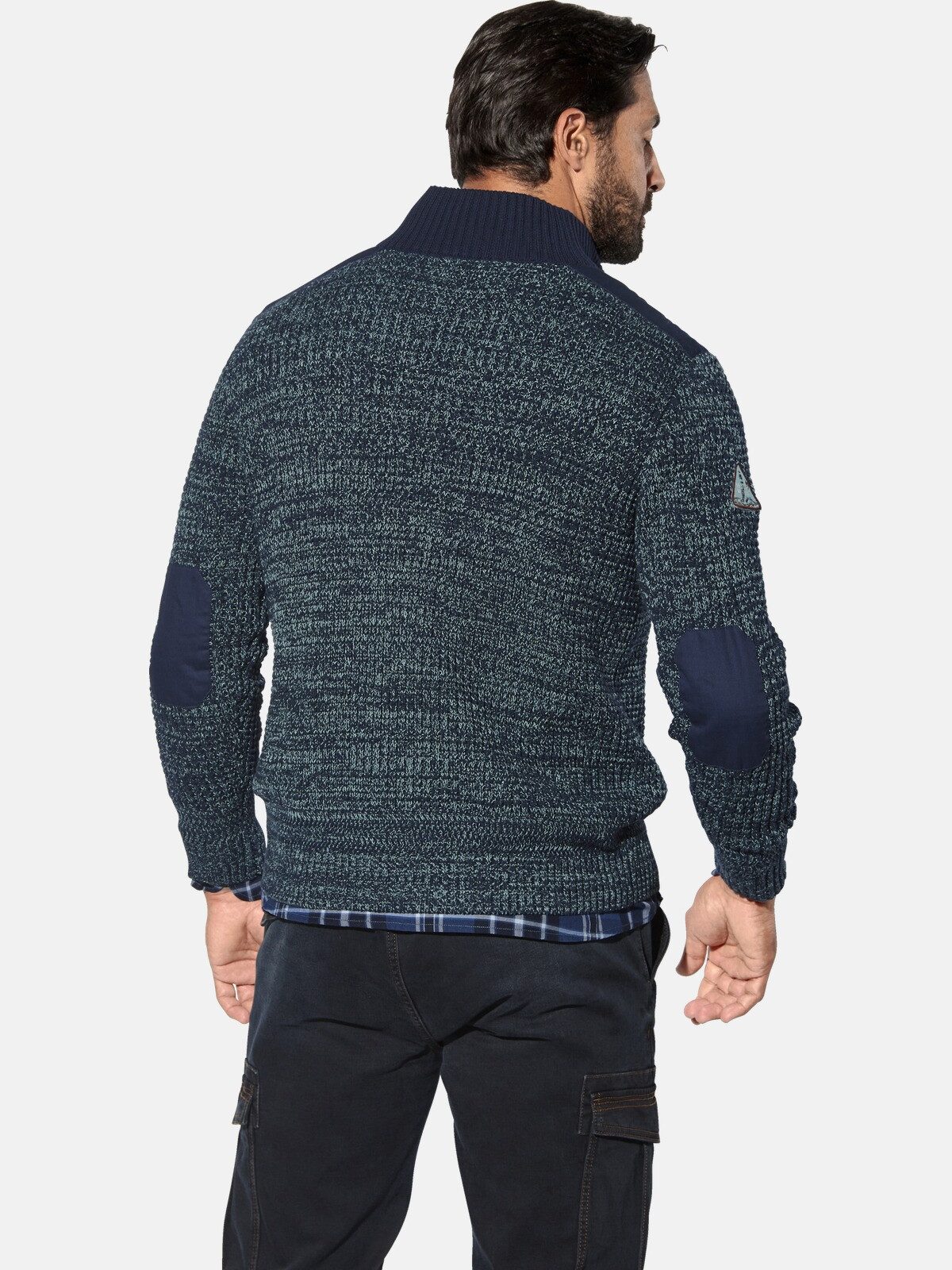 Jan Vanderstorm Strickpullover BJORNBERG mit Ellenbogen-Patches günstig online kaufen