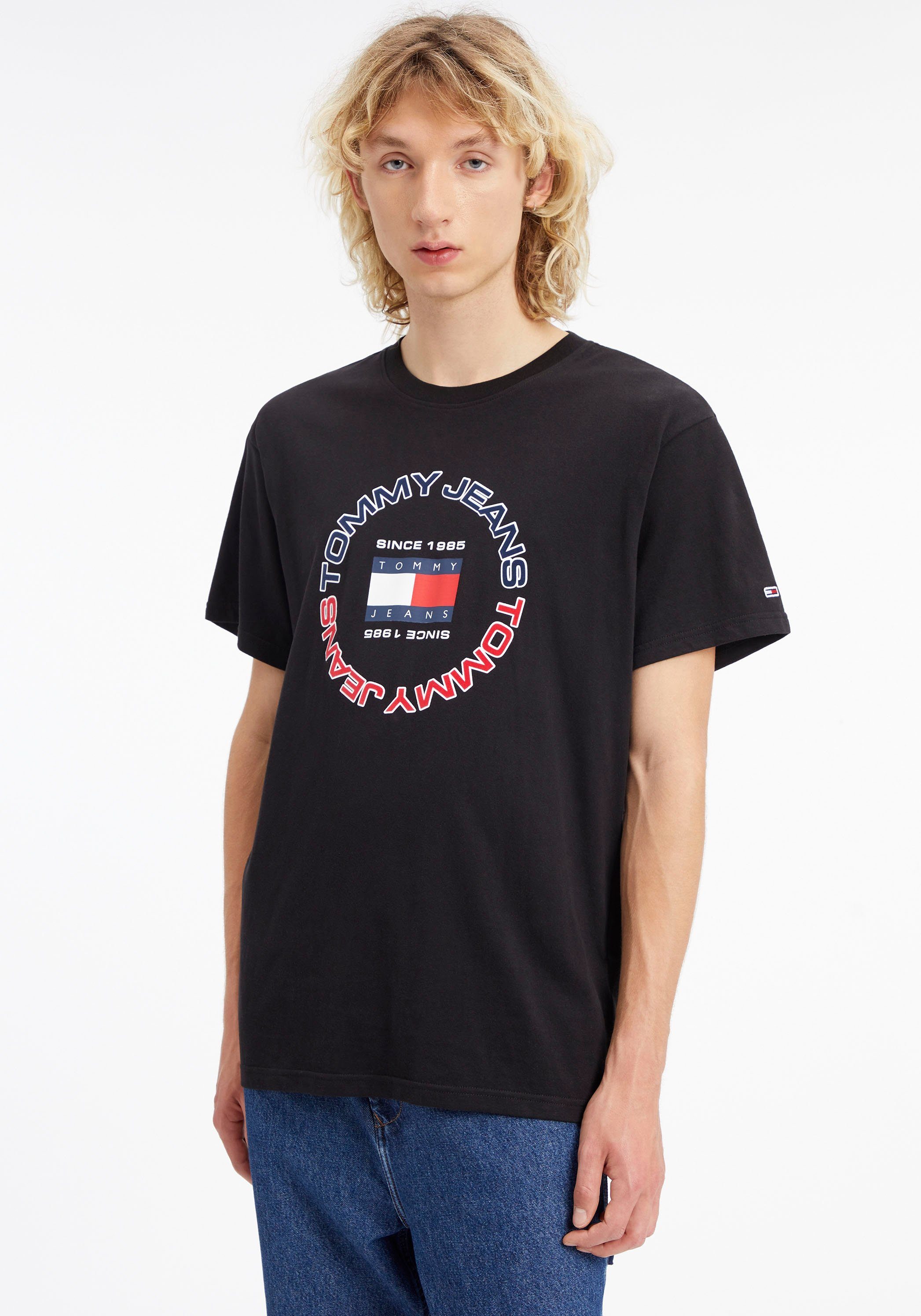Tommy Jeans T-Shirt TJM RLXD ATHLETIC TEE mit Logodruck Black
