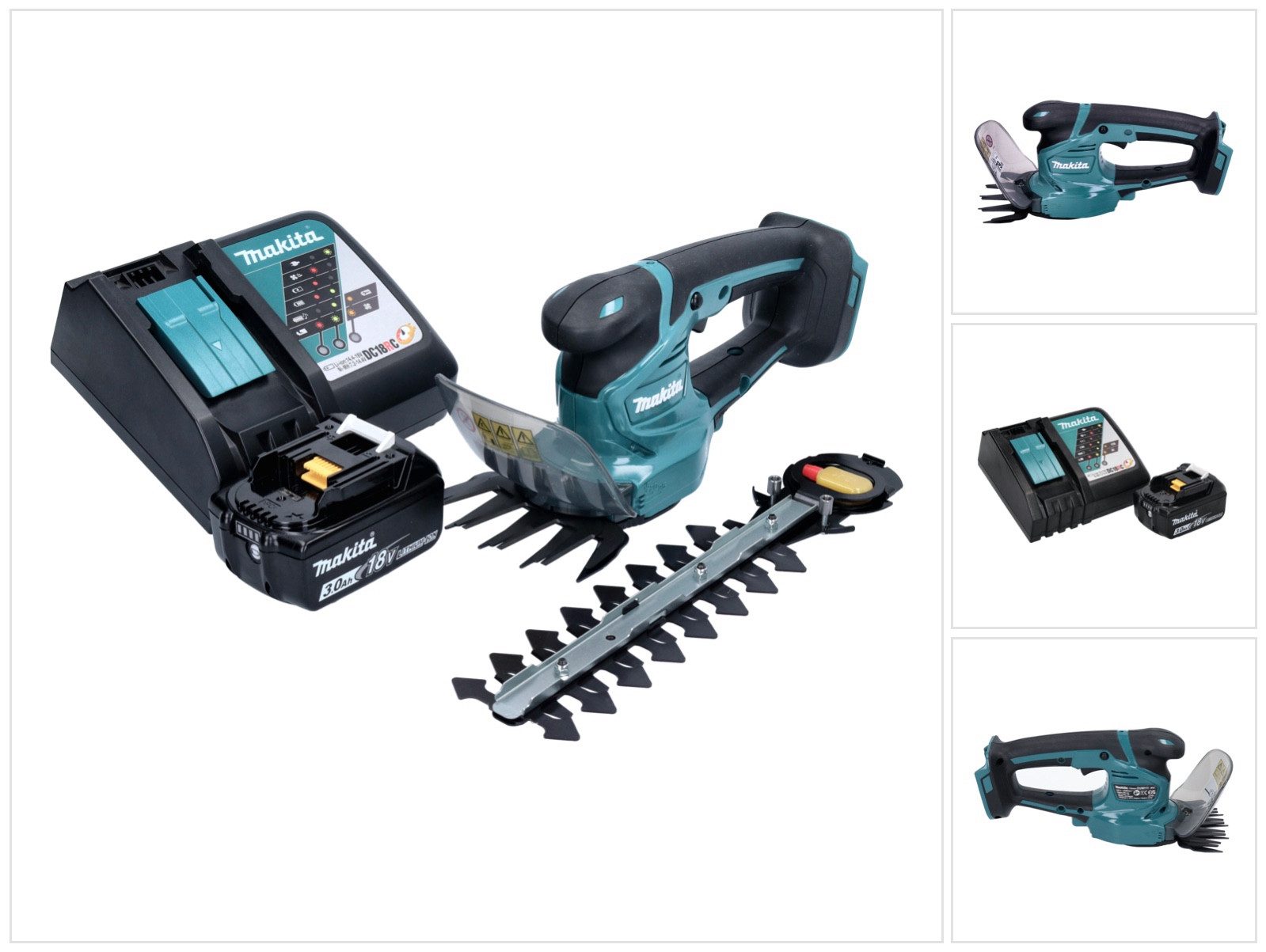 Makita Akku-Grasschere DUM 111 RF1X Akku Grasschere Strauchschere 18 V + 1x Akku 3,0 Ah + La