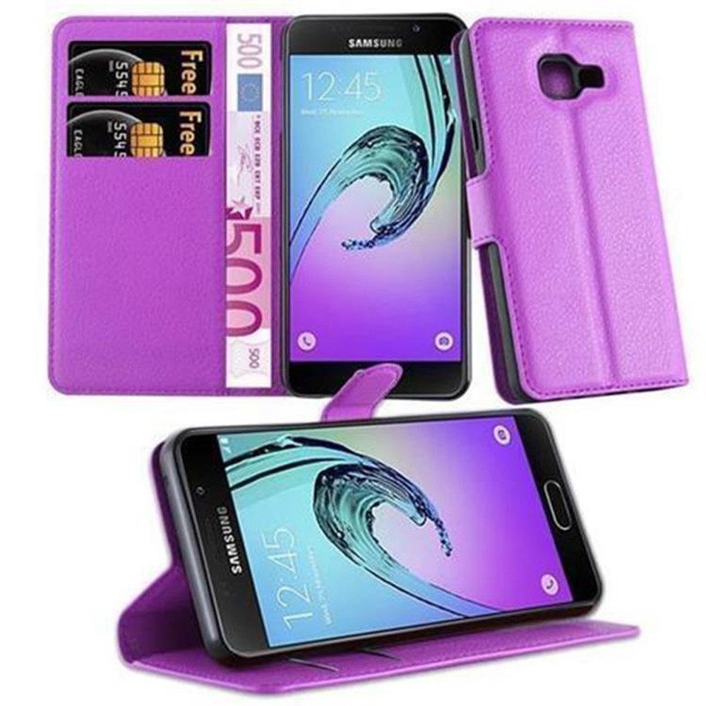 Cadorabo Handyhülle für Samsung Galaxy A3 2016 Hülle Samsung Galaxy A3 2016, Hülle Schutzhülle mit Standfunktion, Kartenfach und Magnetverschluss