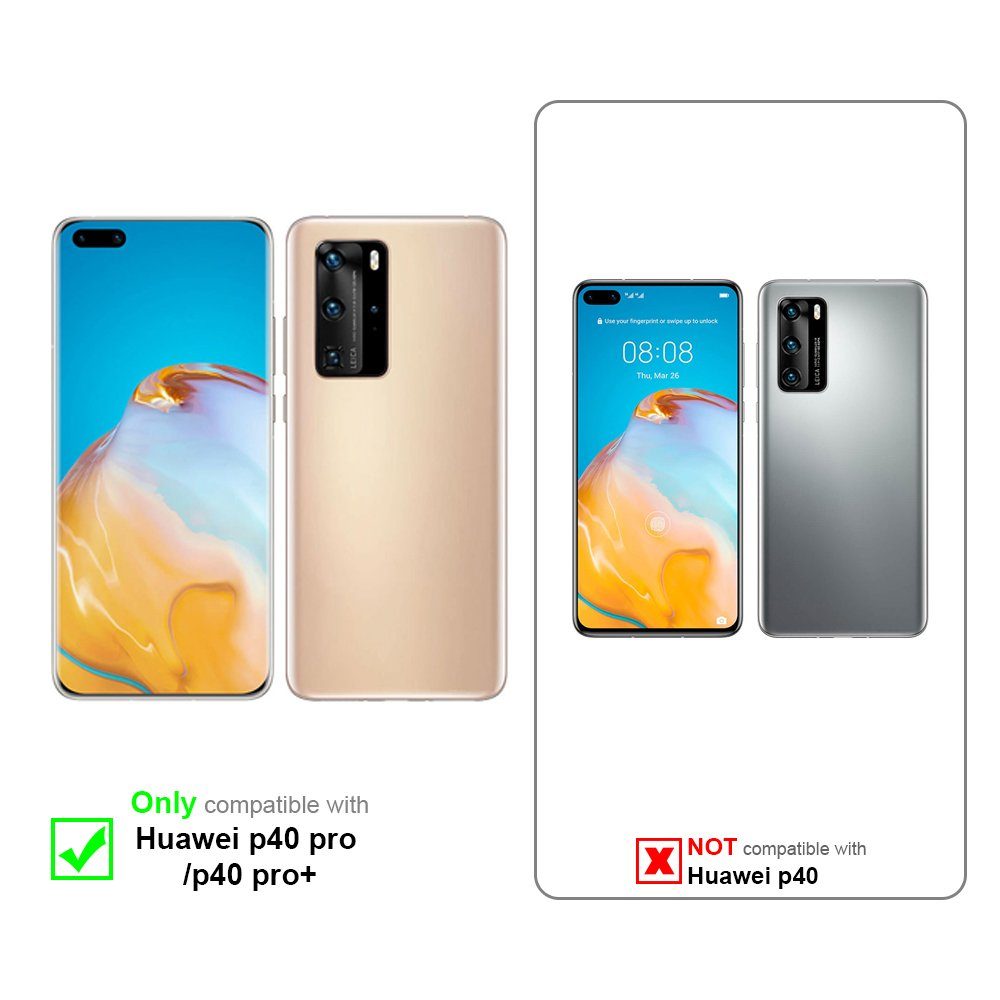 Cadorabo Handyhülle für Huawei P40 PRO / P40 PRO+ Hülle Huawei P40 PRO / P40 PRO+, Flexible Hülle TPU Silikon Schutzhülle Back Cover Case
