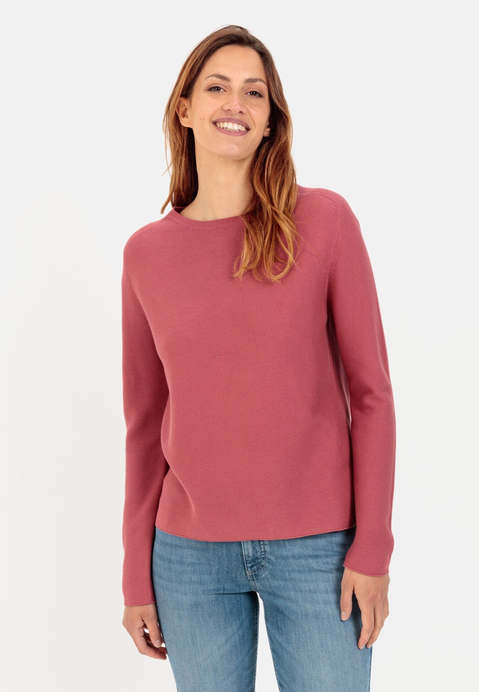 Strickpullover aus reiner Baumwolle