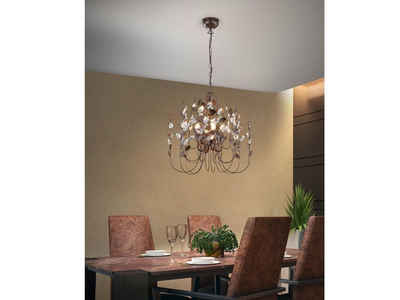 TRIO LED Kronleuchter, modern im Florentiner Stil, für über Esstisch-lampe, Galerie, Wohnzimmer, Vintage, Ankleidezimmer, Flur-Beleuchtung