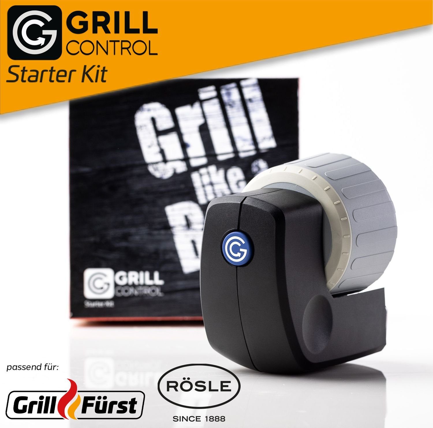 Grillfürst Grillthermometer Grillfürst Grill Control - Smart Grill Starter  Kit für Grillfürst + Rösle Videro