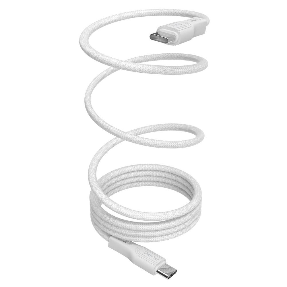 Puro Schnellladekabel Datenkabel Magnetkabel magnetisches Ladekabel, USB-C, USB-C (100.0 cm), magnetisch, 60 W, 20 Gbit/s, verstärkte Stecker