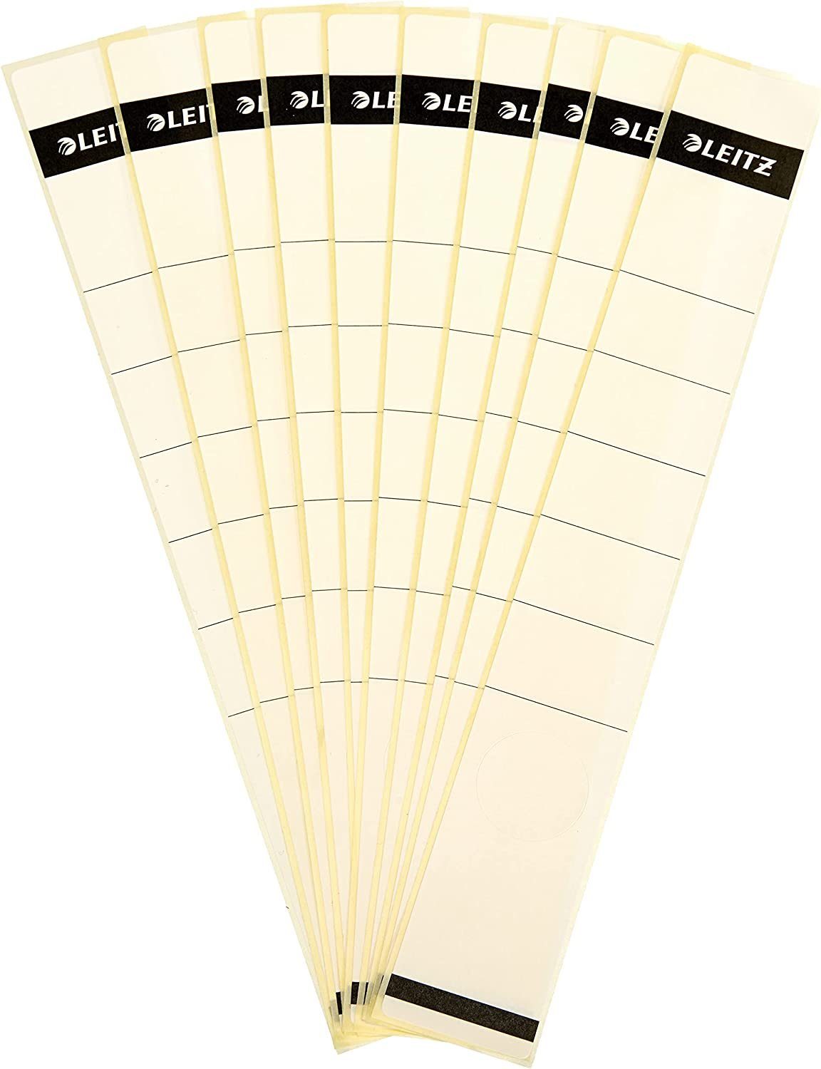 LEITZ Etiketten LEITZ Ordnerrücken-Etikett, 39 x 285 mm, lang, schmal, weiß