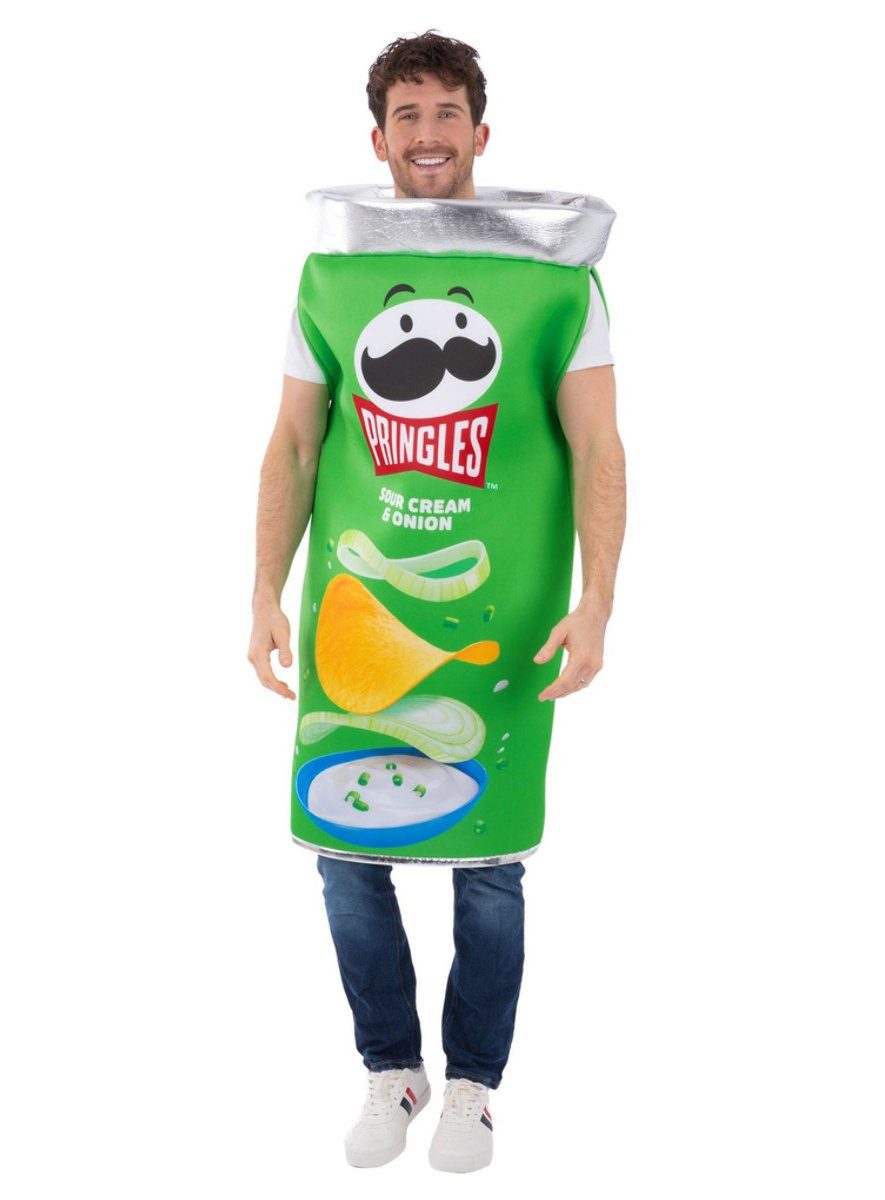 Smiffys Lebensmittel-Kostüm Pringles Original Snack Karneval Faschingskostüm, Bringst Du heute Abend eine Packung Chips mit? Na klar!