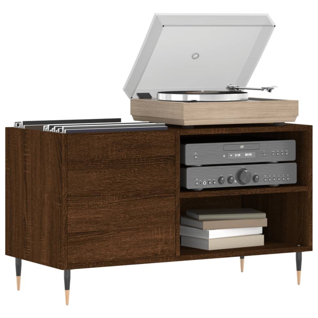 vidaXL Media-Regal Plattenschrank Braun Eichen-Optik 85x38x48 günstig online kaufen