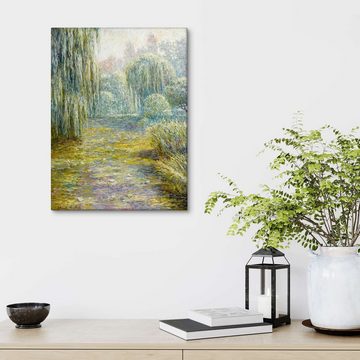 Posterlounge Leinwandbild Blanche Hoschedé-Monet, Der Garten in Giverny, Malerei
