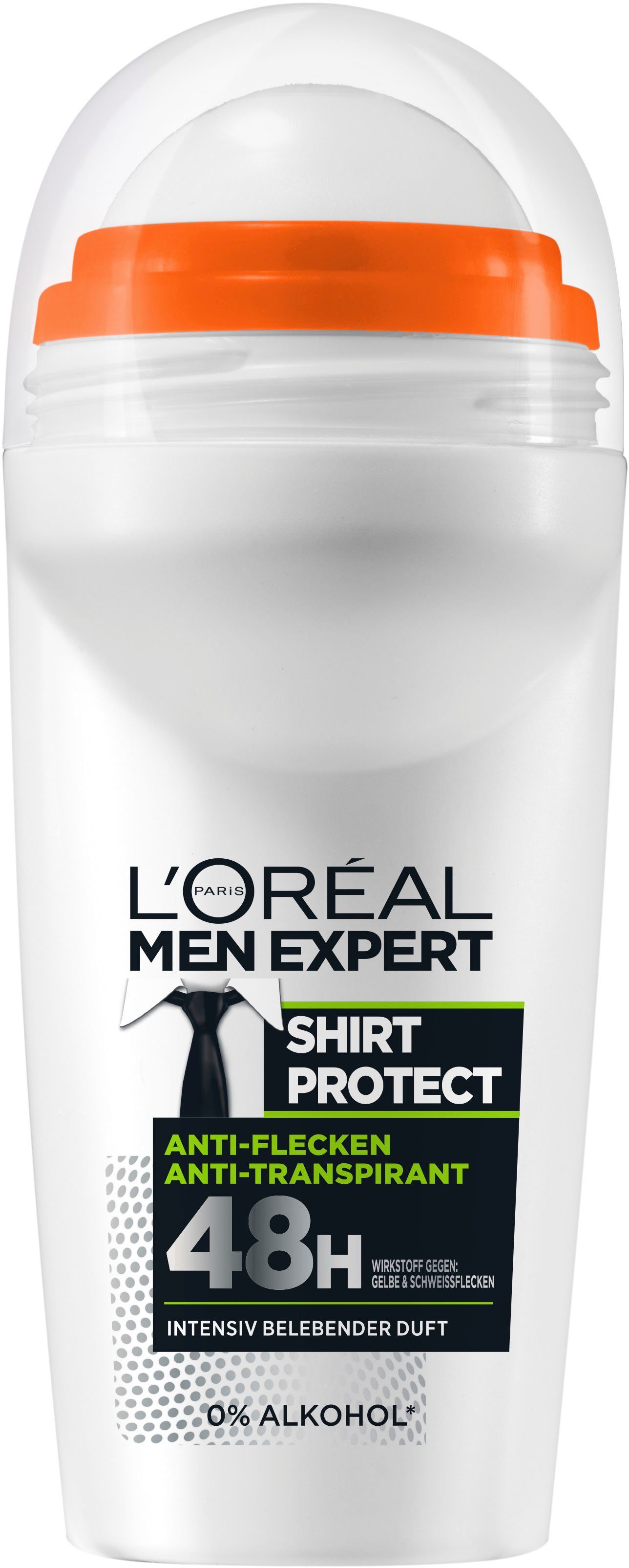 L'ORÉAL PARIS MEN EXPERT Deo-Roller Shirt Control, Schützt vor weißen Rückständen & Textilverhärtungen