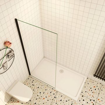 duschspa Duschwand 200cm 8mm klares Nano Glas Walk in Dusche Duschtrennwand Duschwand, (Set), Glas