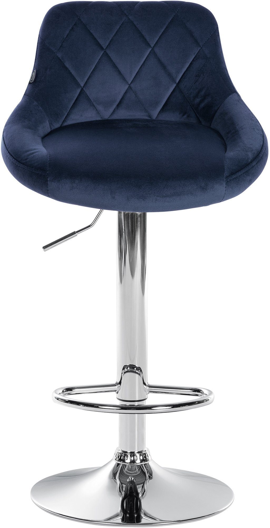 CLP Barhocker Lazio Samt (1er), Barstuhl 360° drehbar