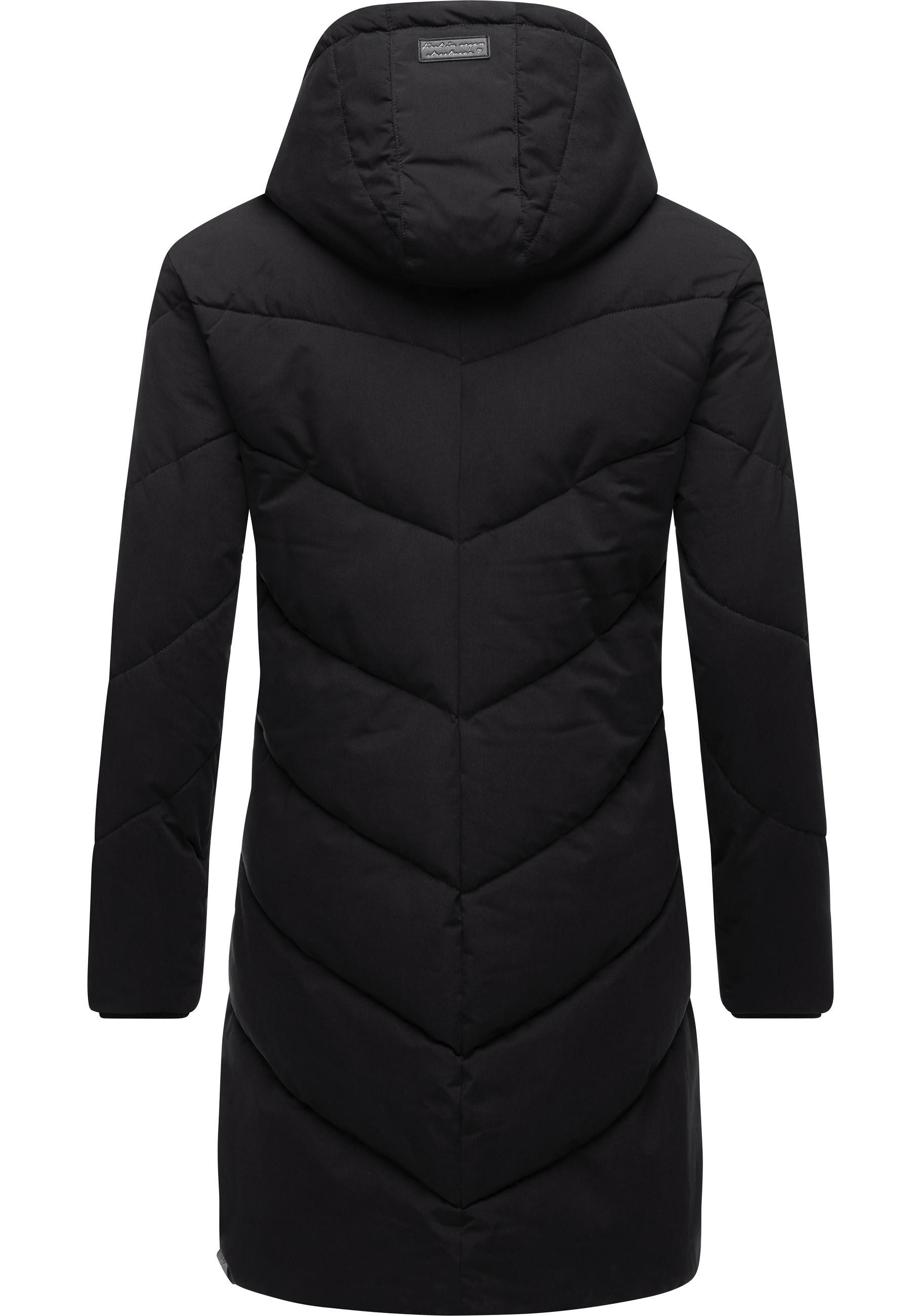 Ragwear Wintermantel Rebelka wasserdichter Winterparka mit abnehmbarer Kapuze