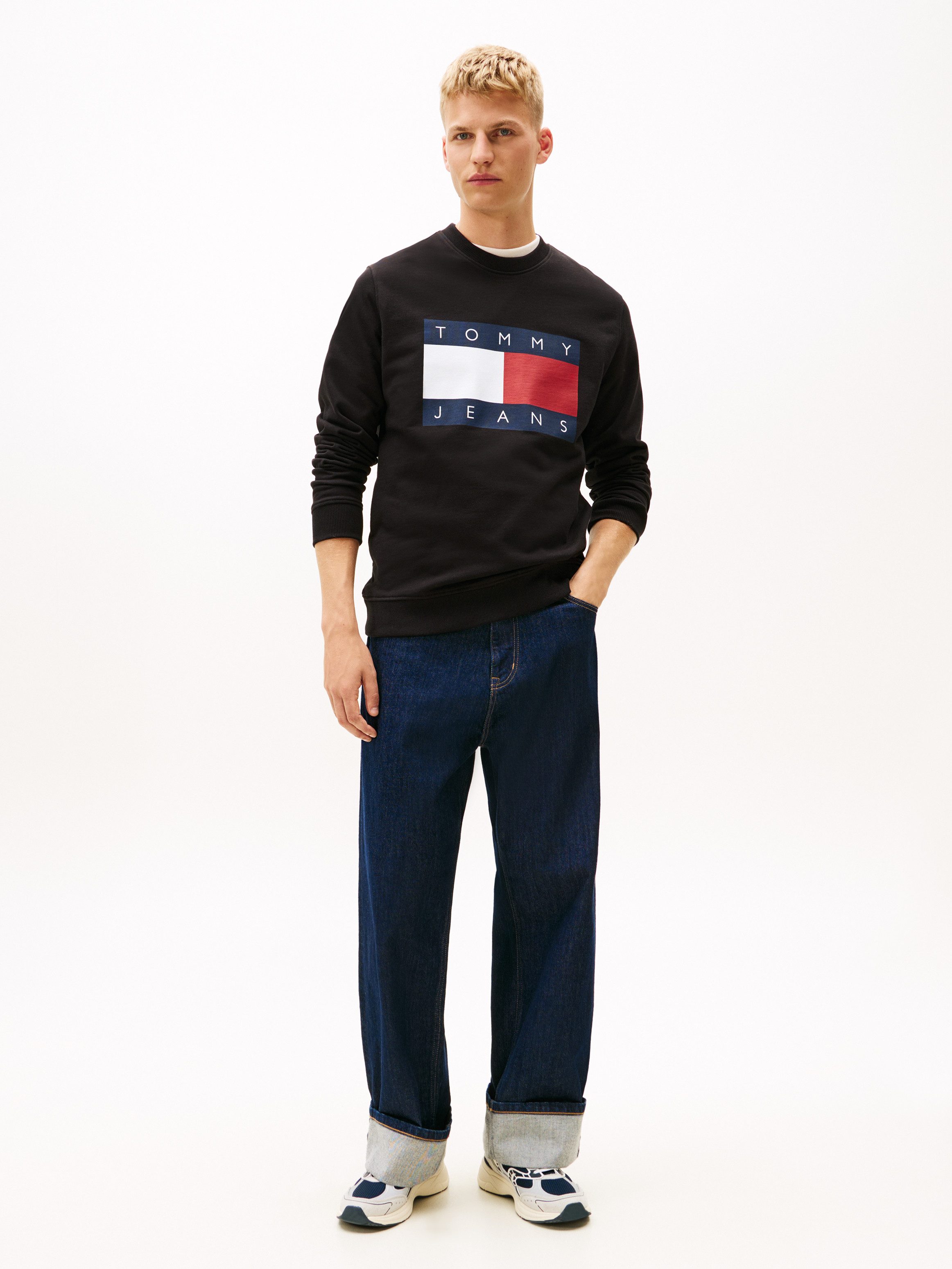 Tommy Jeans Sweatshirt TJM BIG FLAG CREWNECK regular fit