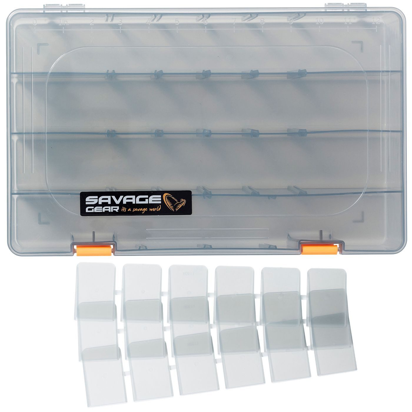 Savage Gear Angelkoffer Savage Gear Lurebox Smoke 36x22,5x5cm - Kunstköderbox