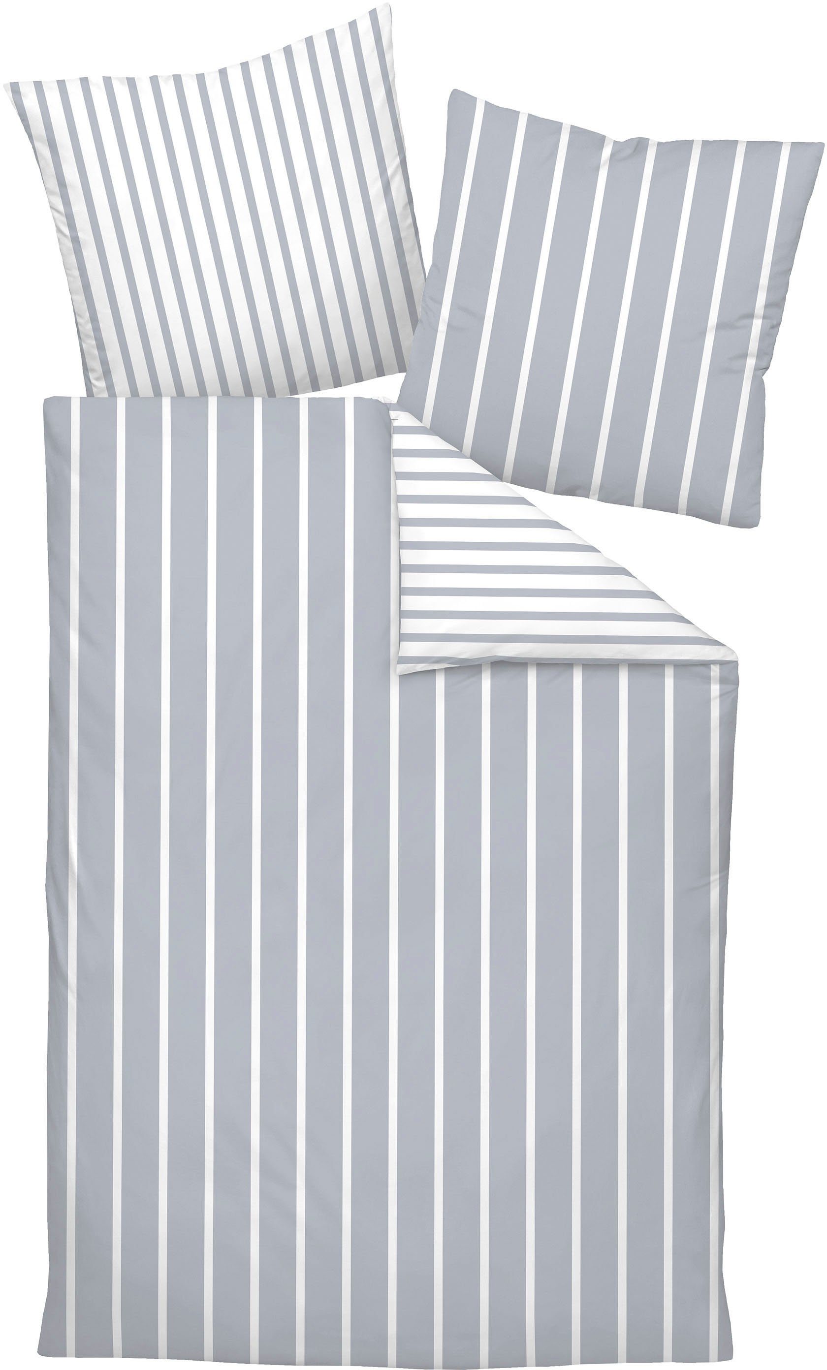 Janine Wendebettwäsche modernclassic 39028-28, Mako-Satin, mit Reißverschluss