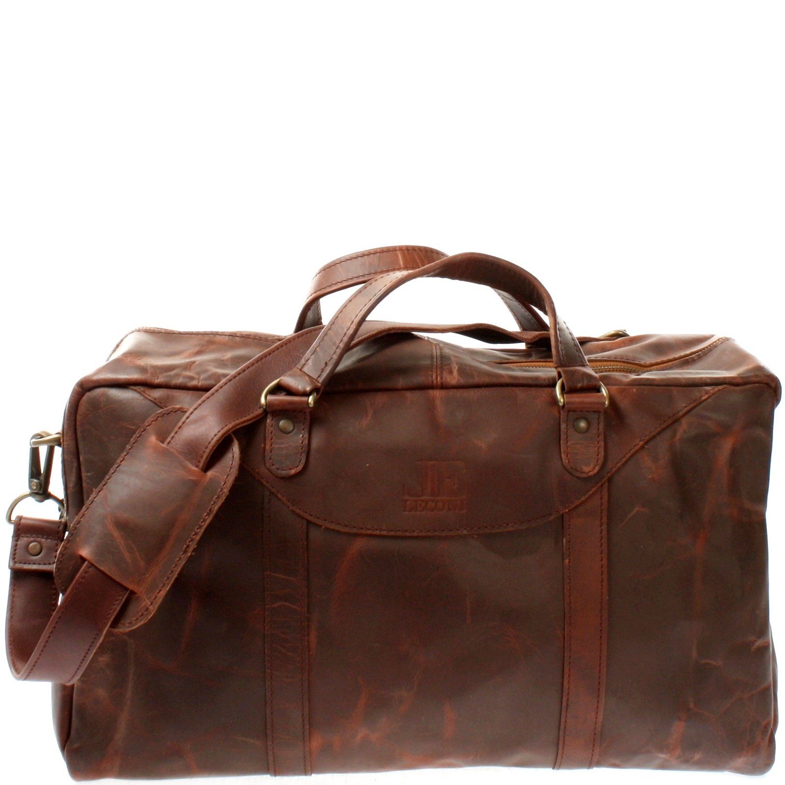 LECONI Weekender kleine Reisetasche Weekender Handgepäck Leder LE2009