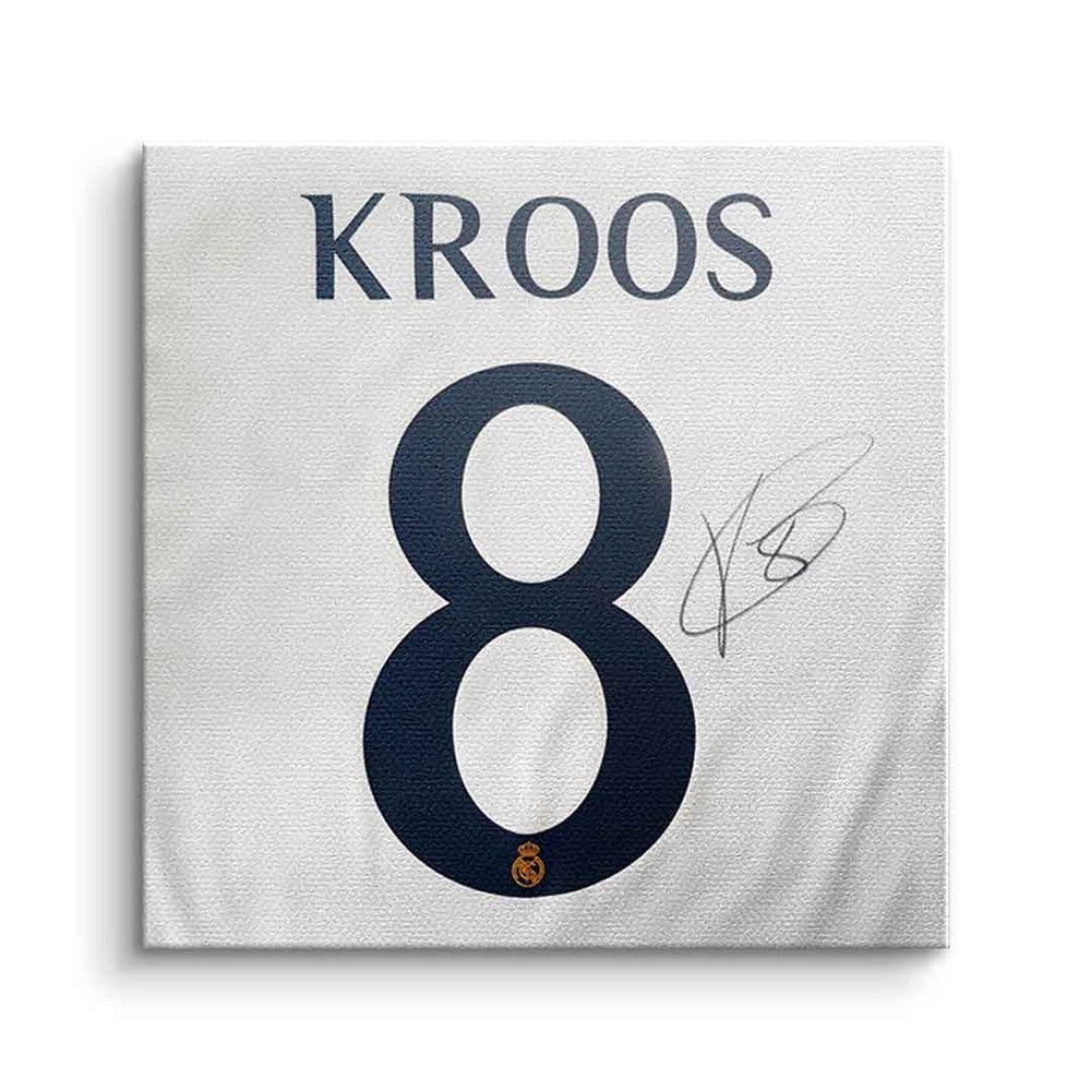 DOTCOMCANVAS® Leinwandbild Kroos - Quadrat Edition, Acrylglasbild Toni Kroos Fußballspieler 8 Deutschland Wandbild