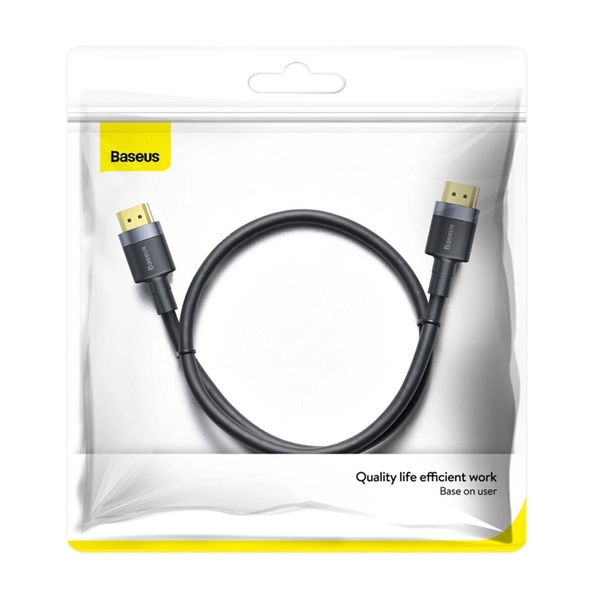 Baseus Baseus 4KHDMI Stecker auf 4KHDMI Stecker Adapterkabel 1m Schwarz HDMI-Kabel