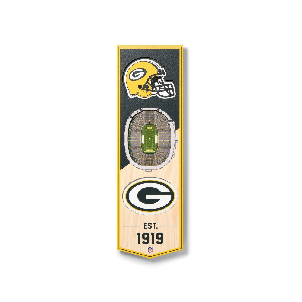 Green Bay Packers Wanddekoobjekt Green Bay Packers 3D Stadium Banner
