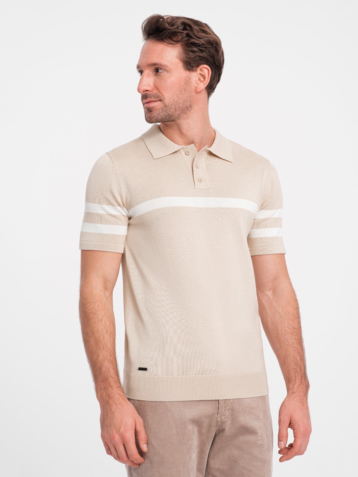 OMBRE Poloshirt Herren-Poloshirt aus weichem Strick günstig online kaufen