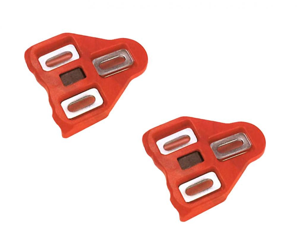 Look Fahrradpedale LOOK KEO Cleats rot, 9° Bewegungsfreiheit, Modell 0766, inkl. Schraube