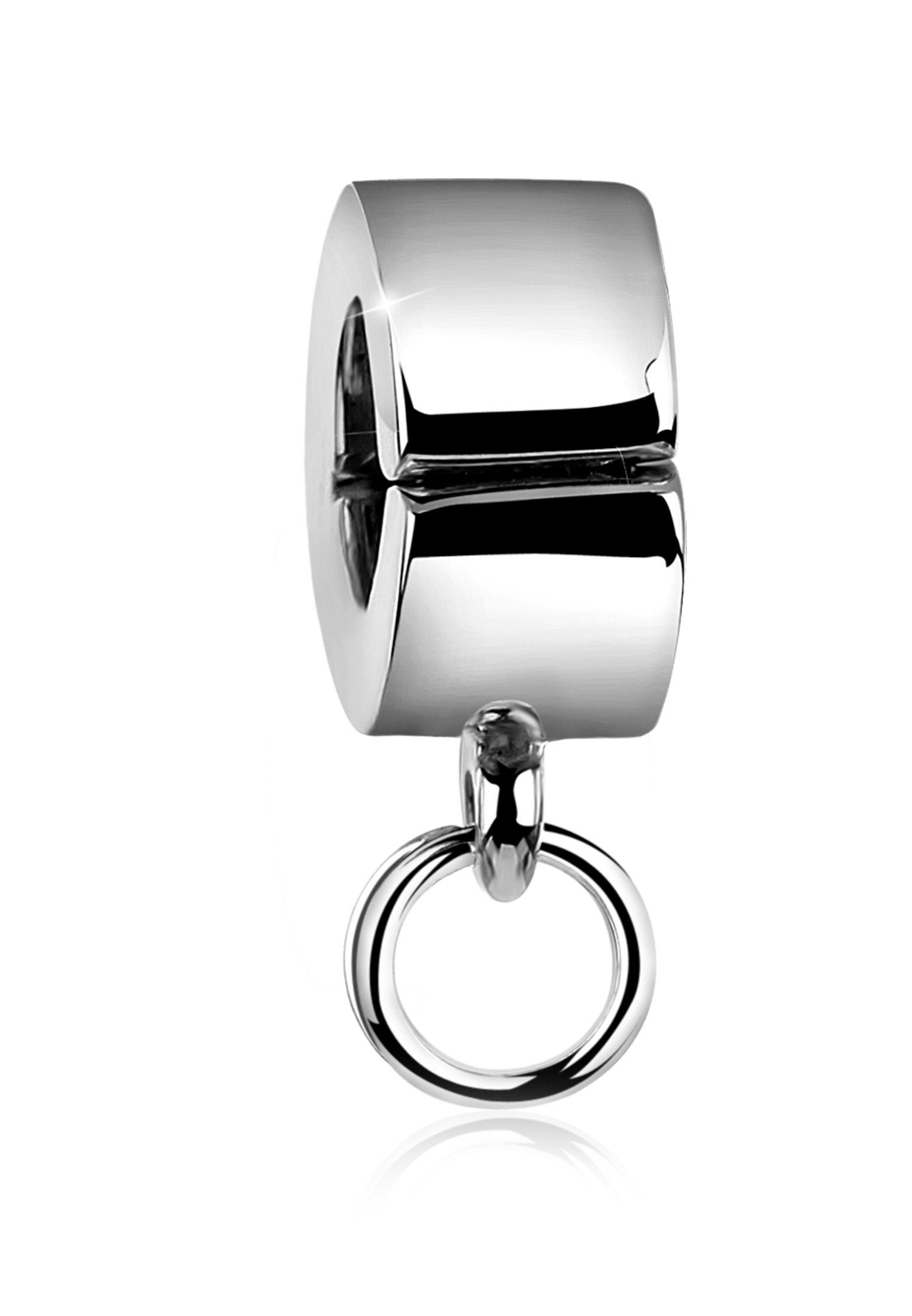 Nenalina Charm-Einhänger Clip-Bead Charmträger Carrier Anhänger 925 Silber, Charmträger