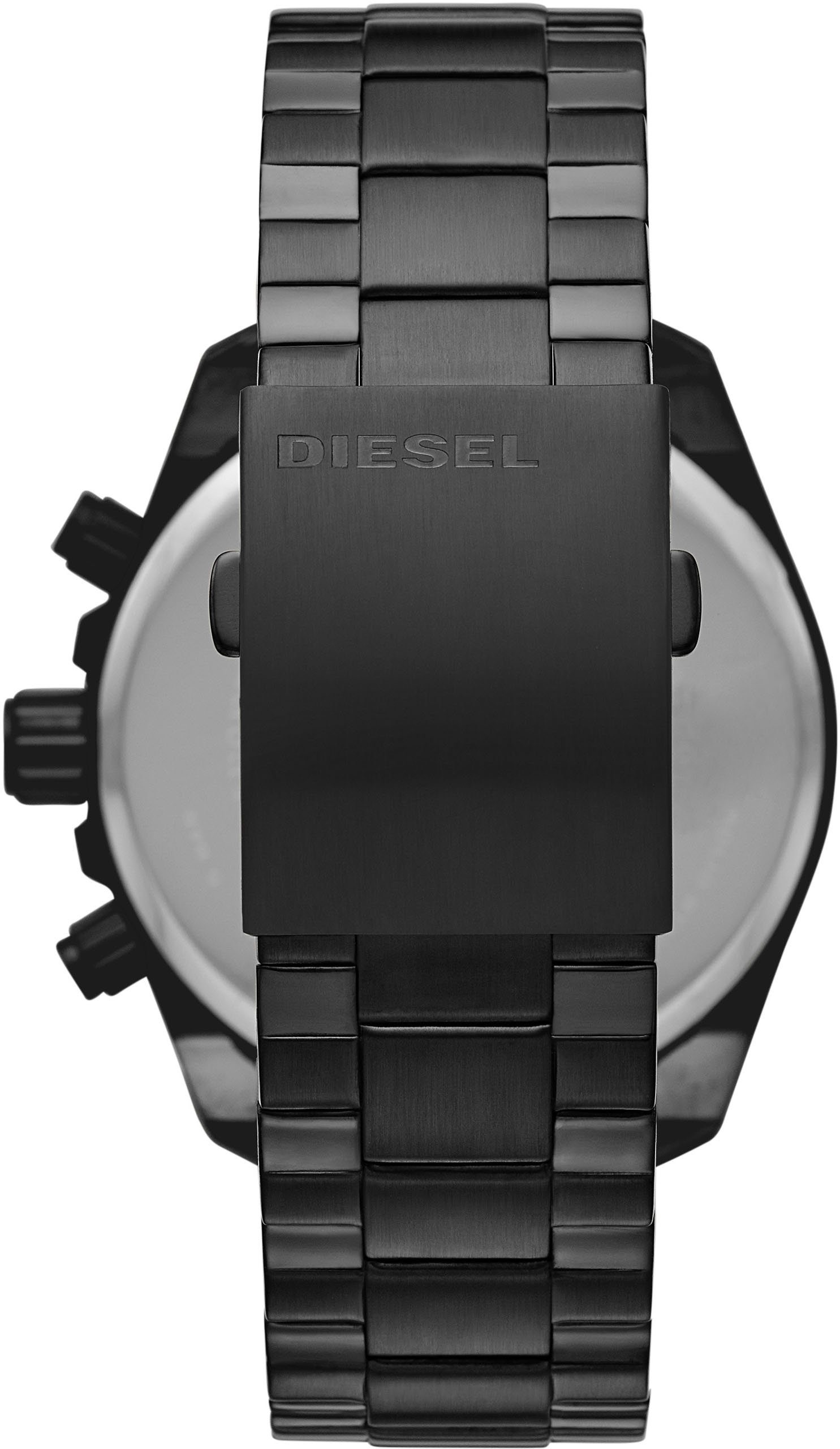 Diesel Chronograph MS9 CHRONO DZ4537, Quarzuhr, Armbanduhr, Herrenuhr, Datum,Stoppfunktion,Edelstahlarmband