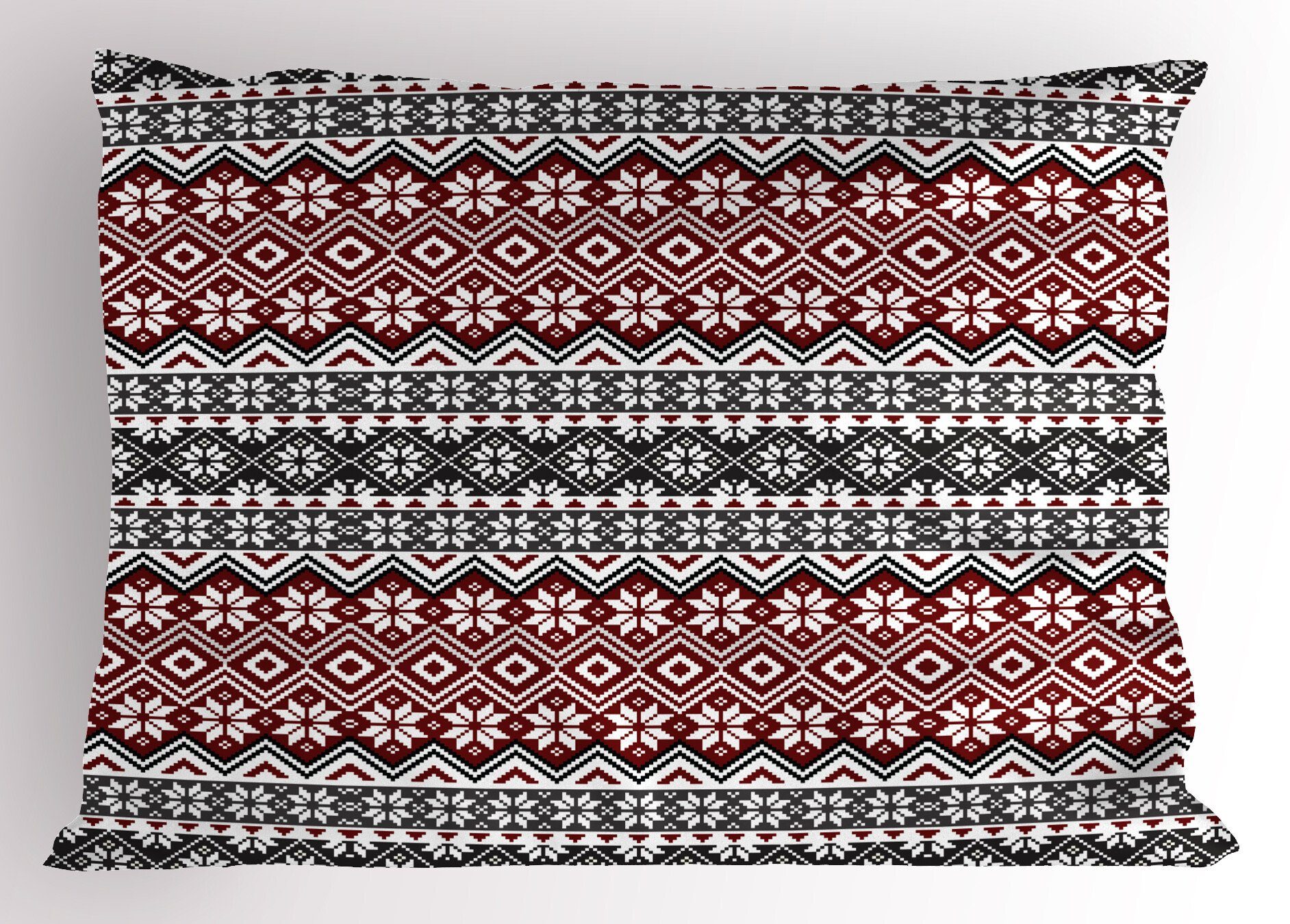 Kissenbezüge Dekorativer Standard King Size Gedruckter Kissenbezug, Abakuhaus (1 Stück), nordisch Kultur Thema Weihnachten