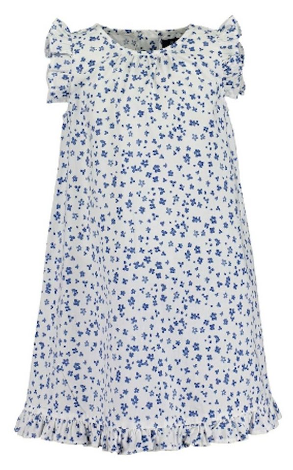 Blue Seven A-Linien-Kleid Blue Seven Kleid Sommerkleid Hänger blaue Blumen  weiß (1-tlg)